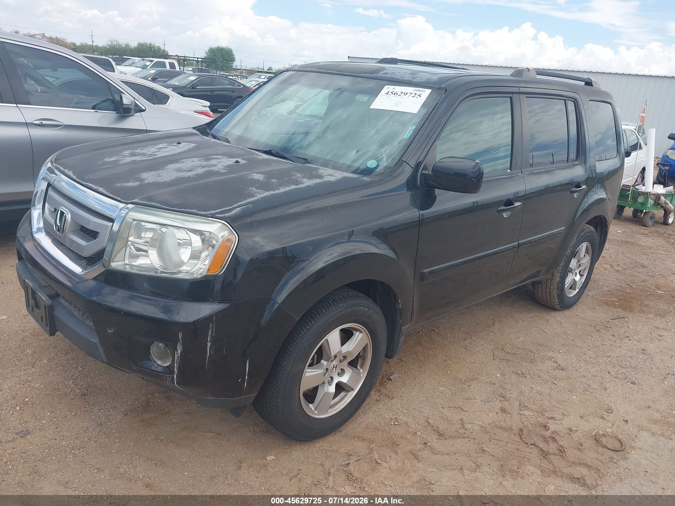 2011 Honda Pilot Ex-l Gray vin: 5FNYF3H57BB032256