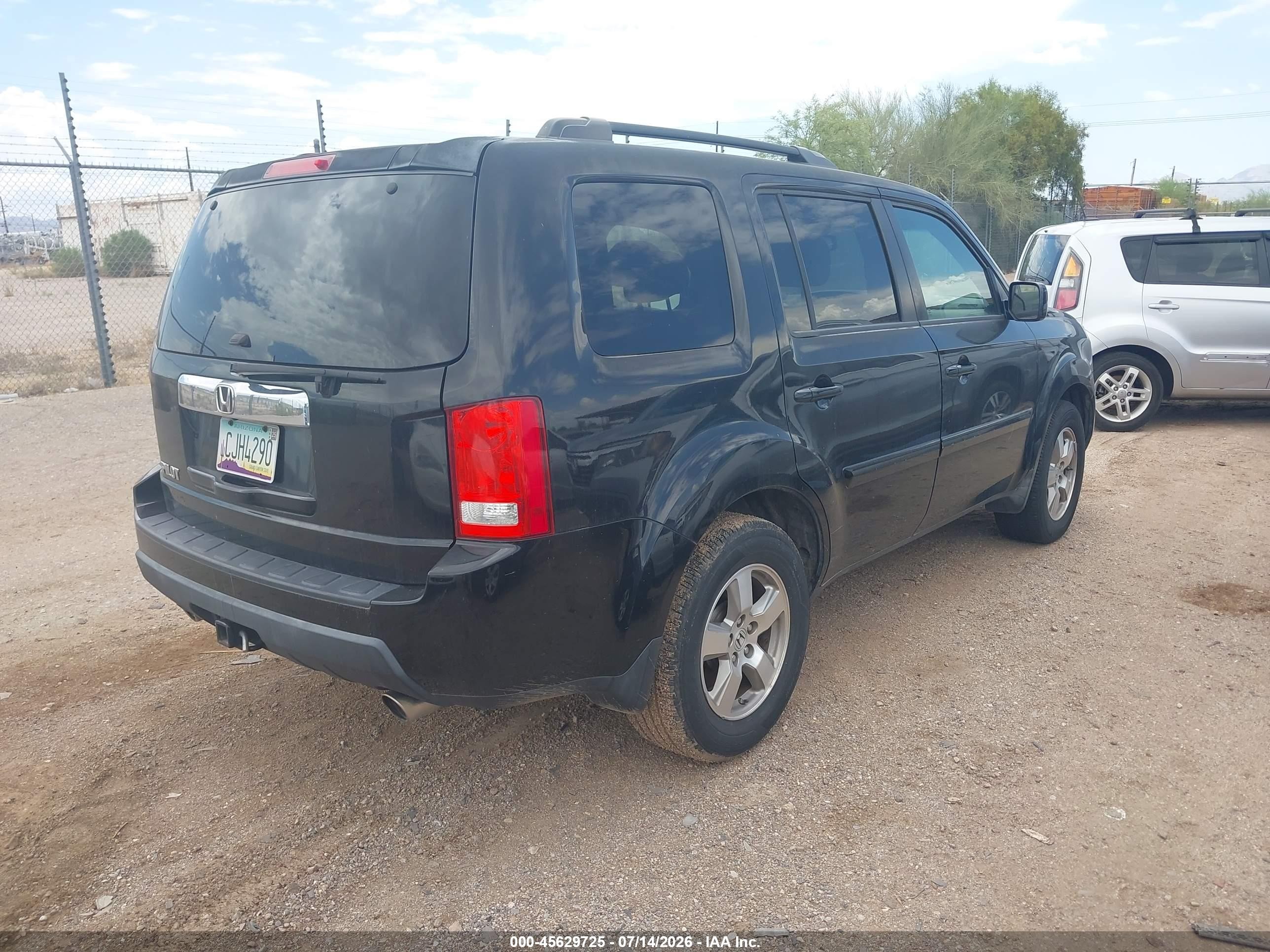 2011 Honda Pilot Ex-l Gray vin: 5FNYF3H57BB032256