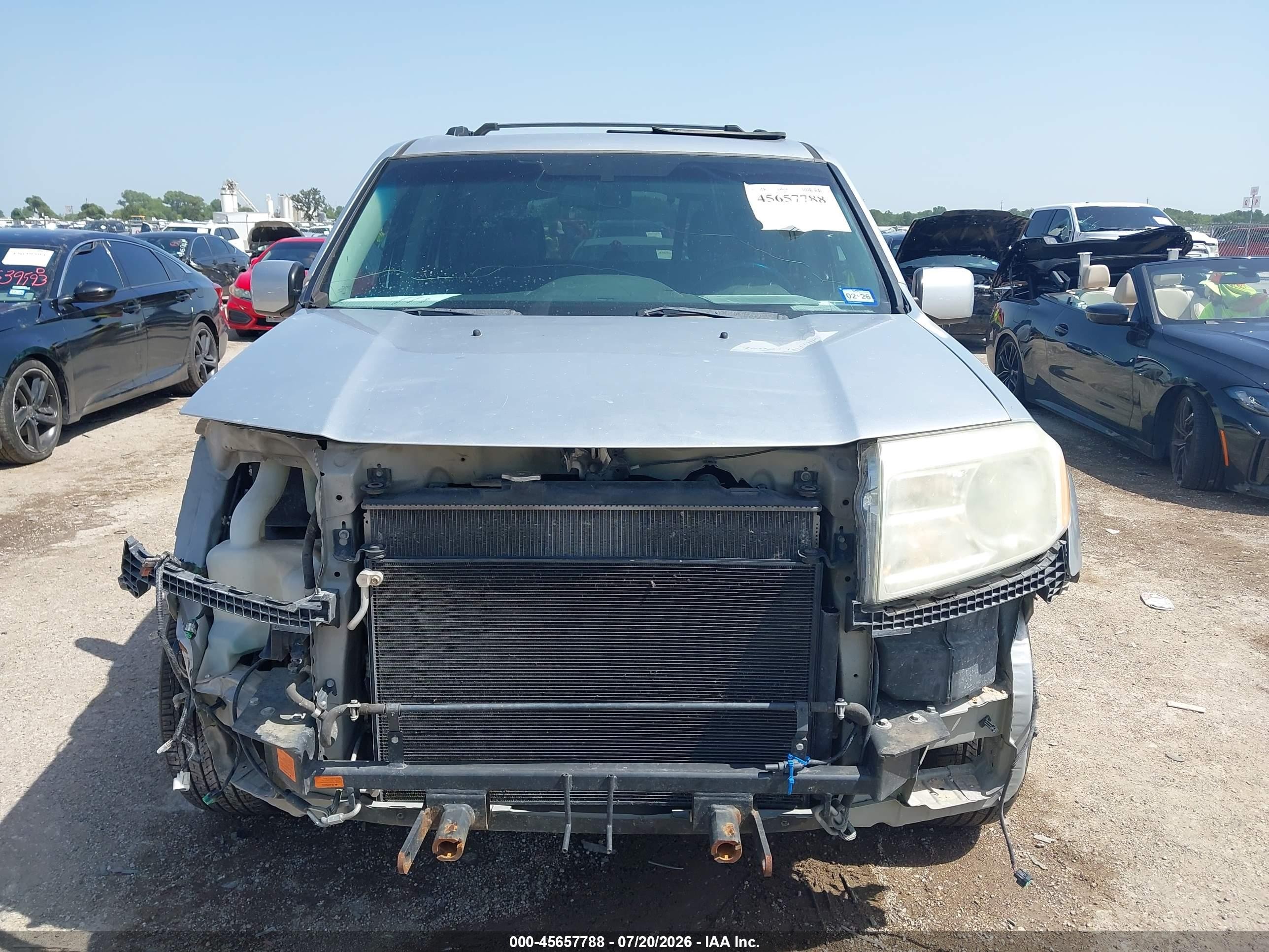 2012 Honda Pilot Ex-l Silver vin: 5FNYF3H57CB041573