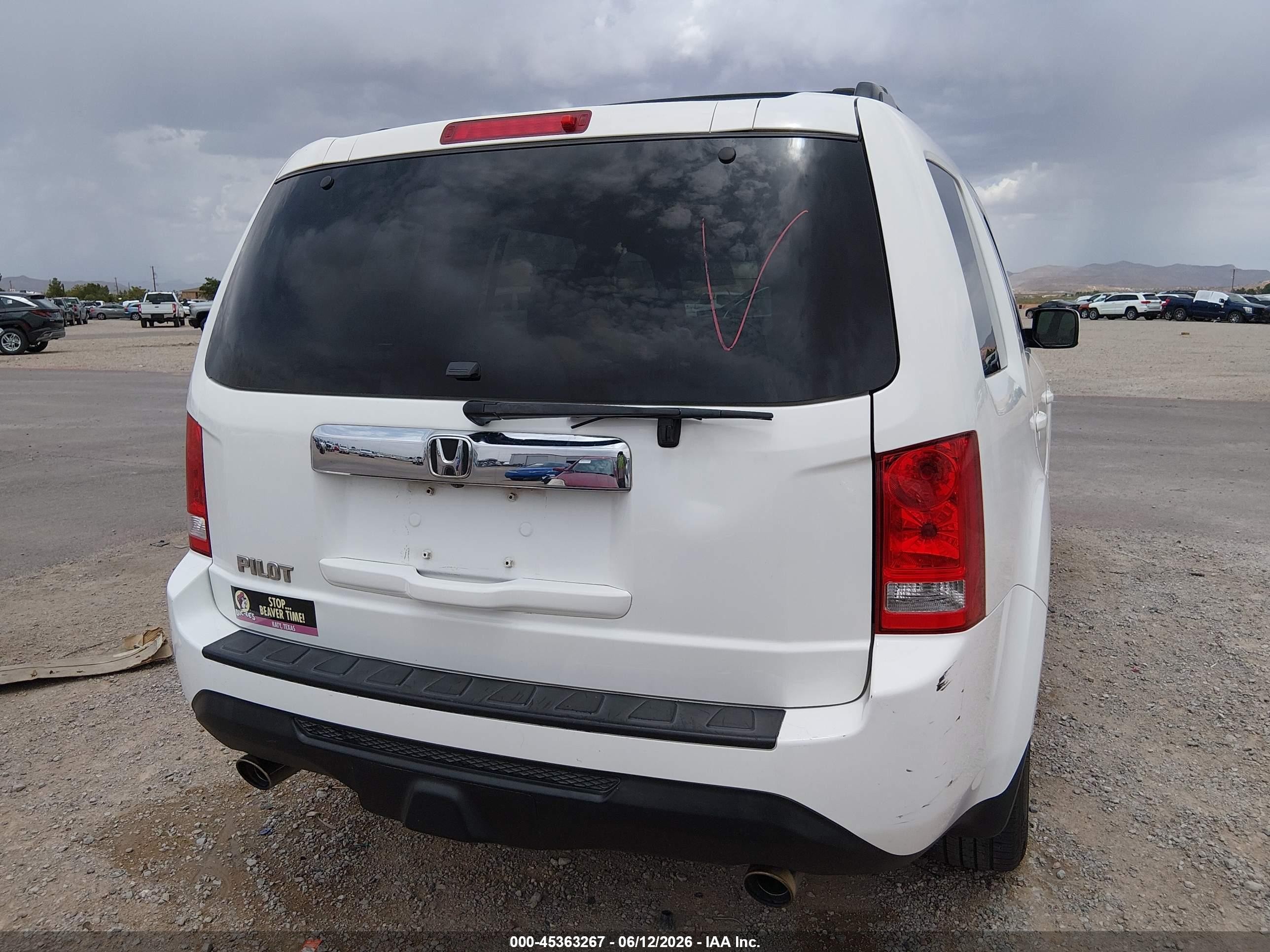 2012 Honda Pilot Ex-l White vin: 5FNYF3H57CB042691