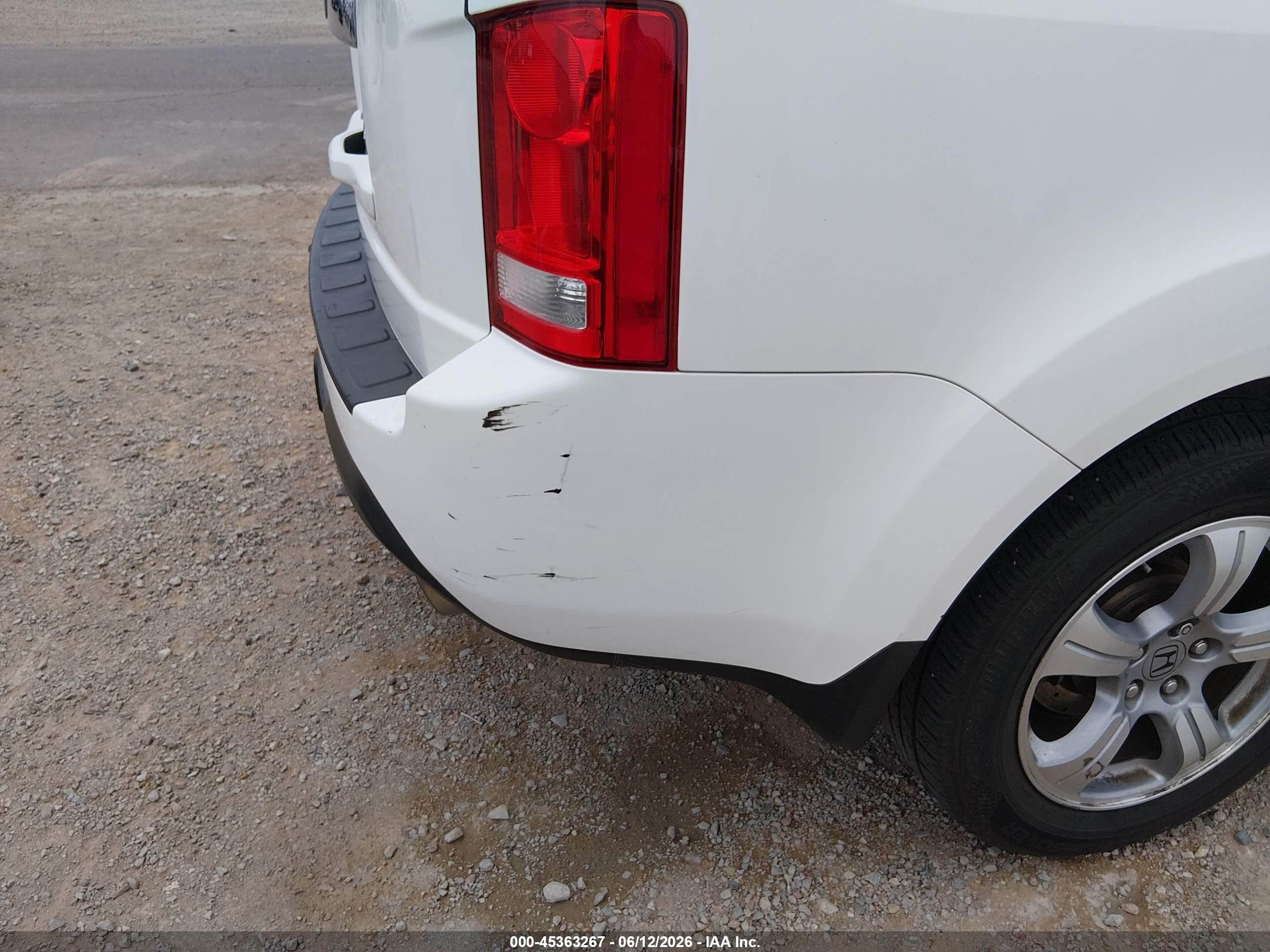 2012 Honda Pilot Ex-l White vin: 5FNYF3H57CB042691