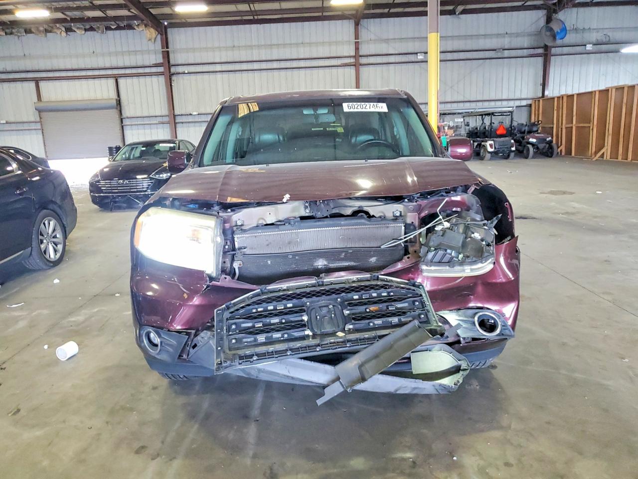 2013 Honda Pilot Exl Red vin: 5FNYF3H57DB004928