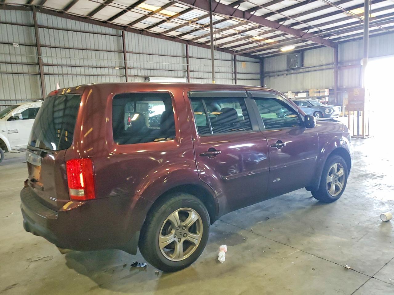 2013 Honda Pilot Exl Red vin: 5FNYF3H57DB004928