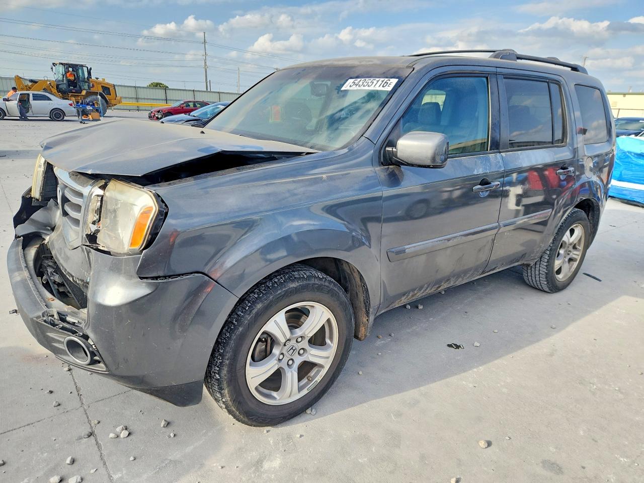 2013 Honda Pilot Exl Gray vin: 5FNYF3H57DB017100