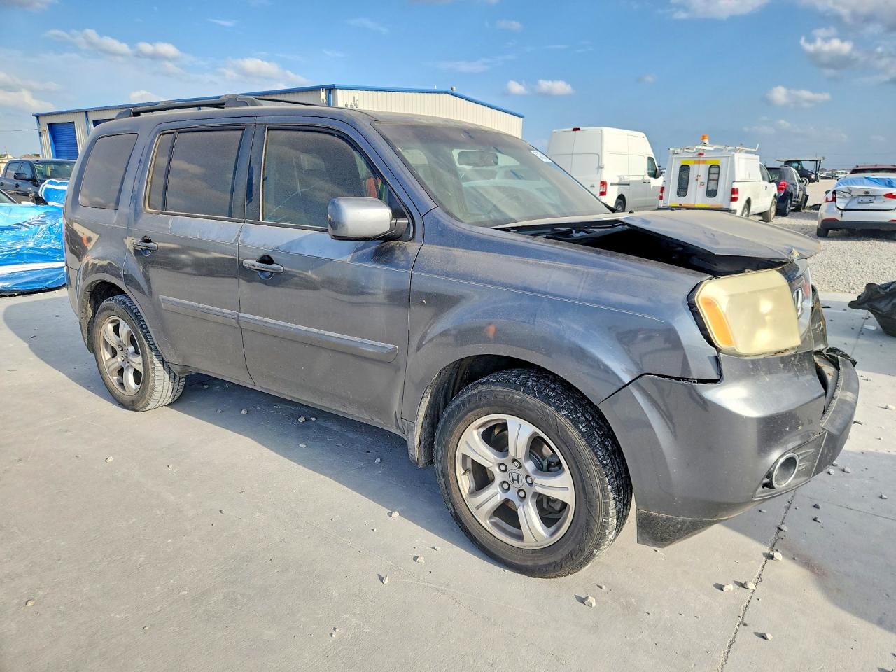 2013 Honda Pilot Exl Gray vin: 5FNYF3H57DB017100