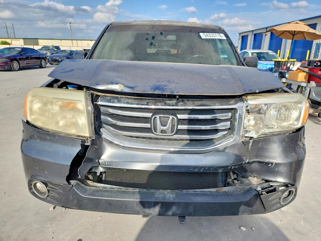 2013 Honda Pilot Exl Gray vin: 5FNYF3H57DB017100