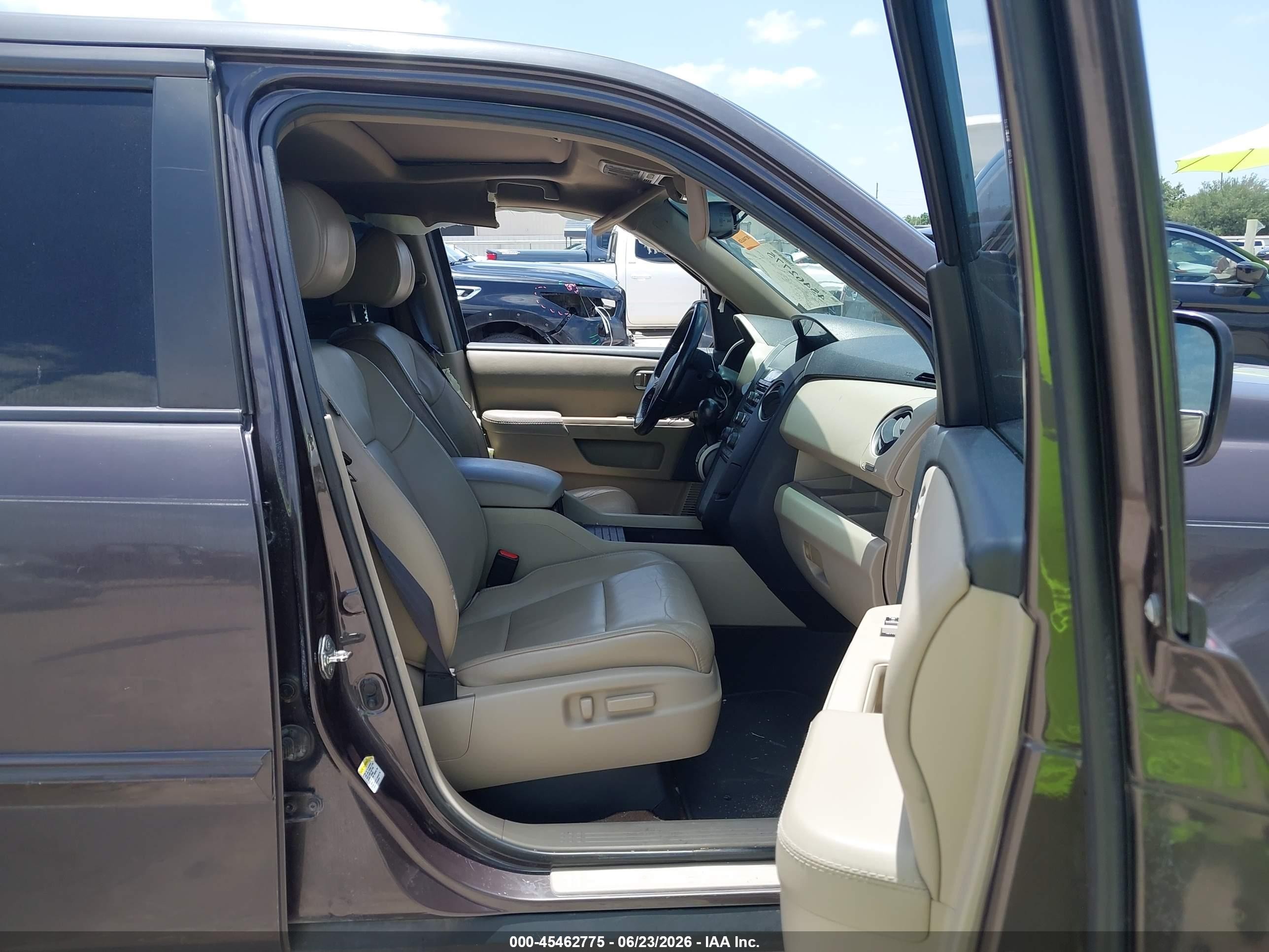 2013 Honda Pilot Ex-l Gray vin: 5FNYF3H57DB018912