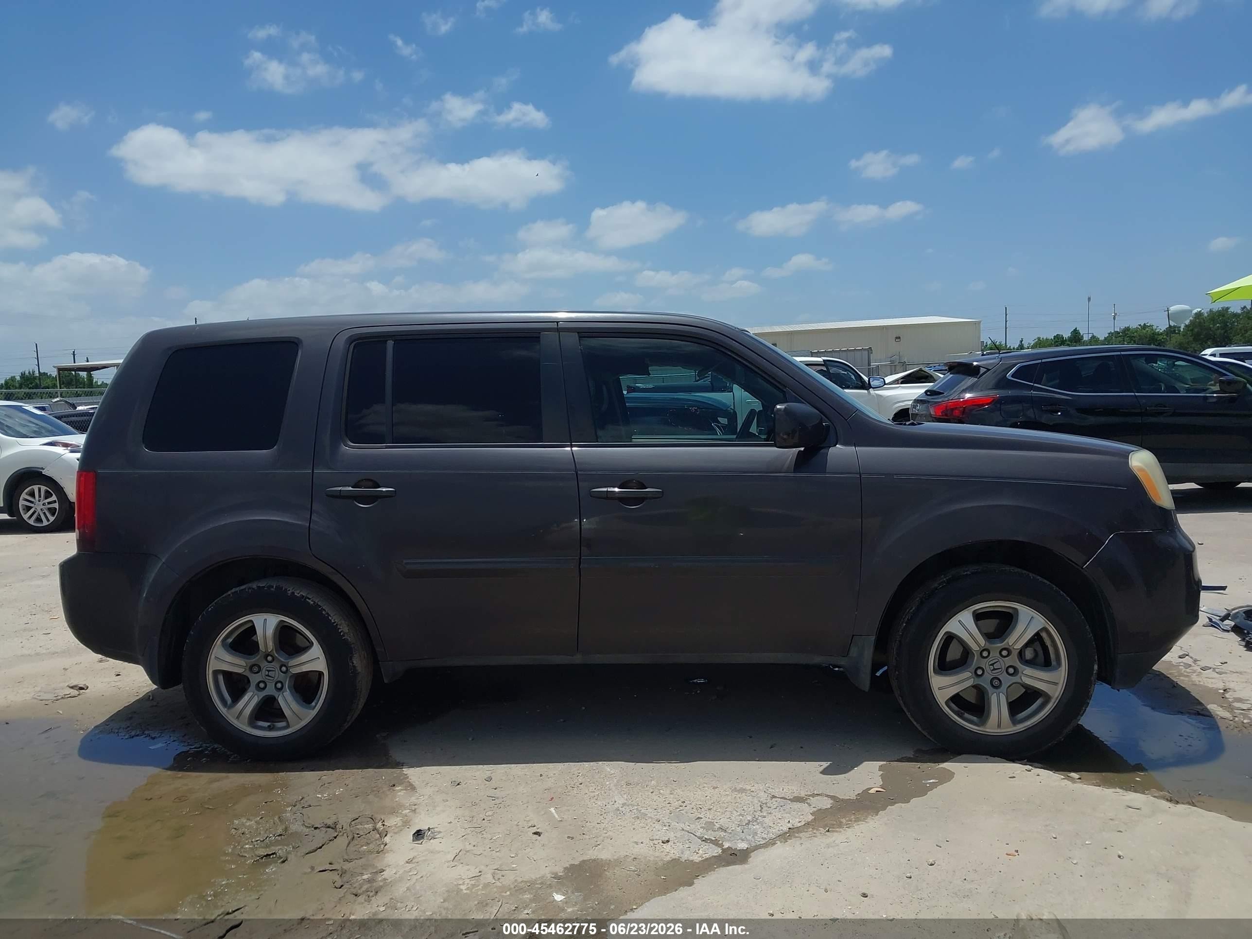 2013 Honda Pilot Ex-l Gray vin: 5FNYF3H57DB018912