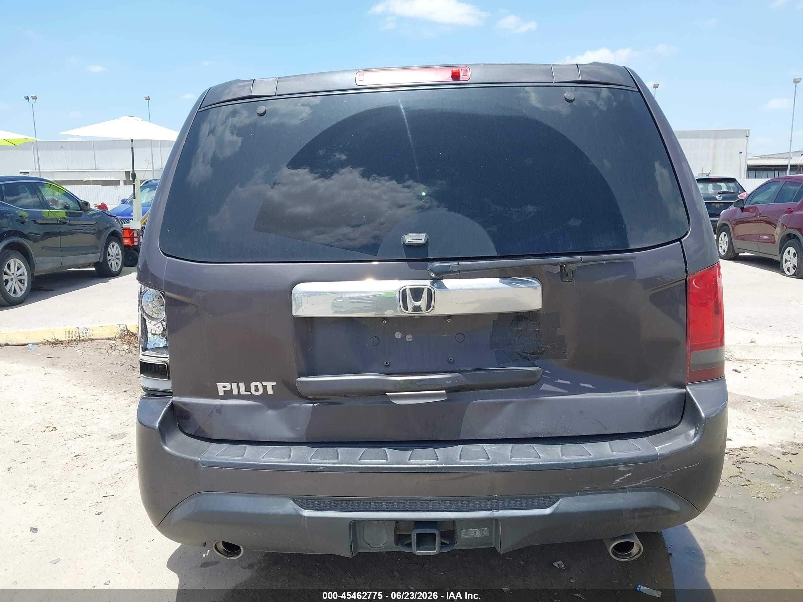 2013 Honda Pilot Ex-l Gray vin: 5FNYF3H57DB018912