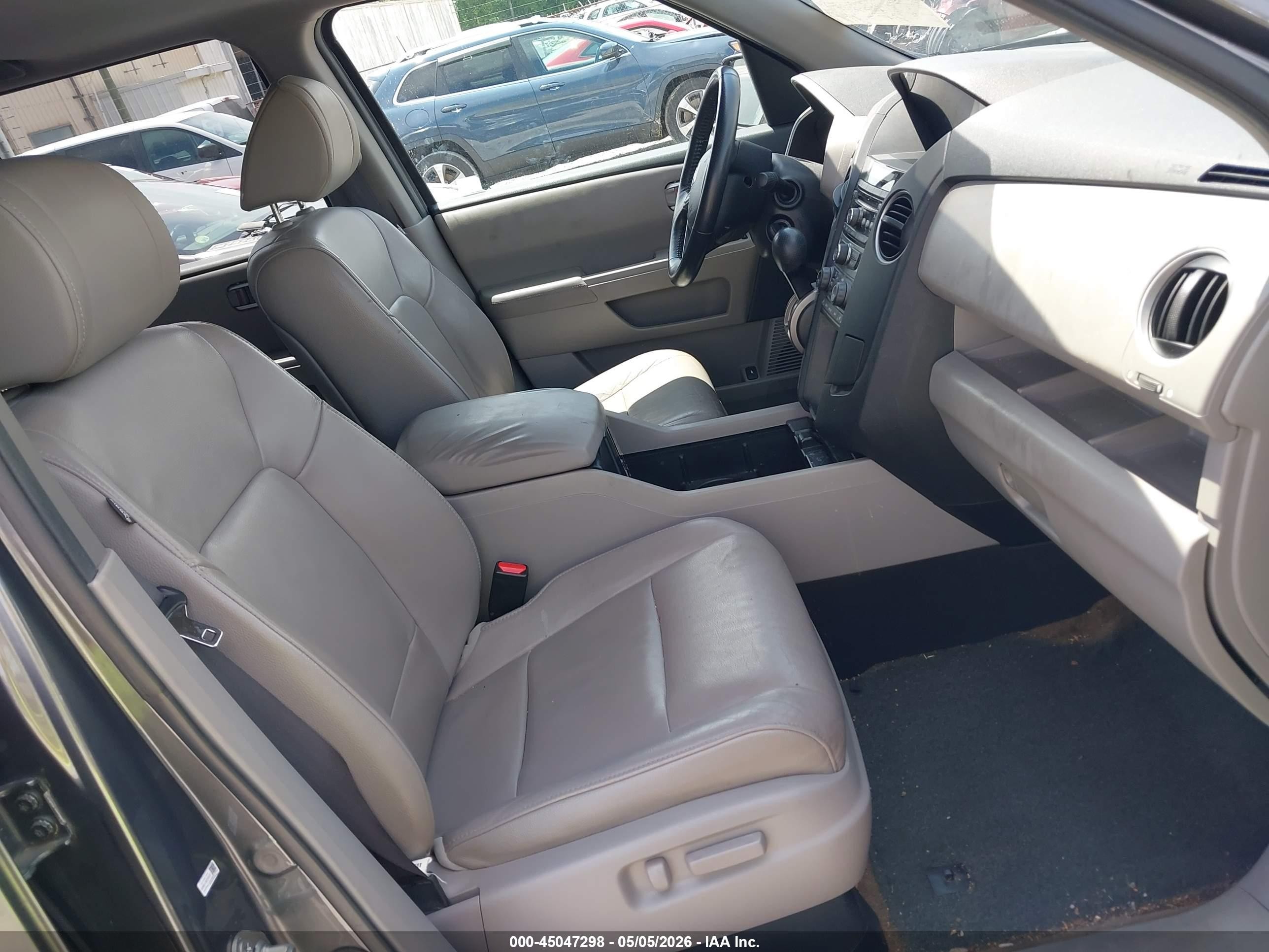 2013 Honda Pilot Ex-l Gray vin: 5FNYF3H57DB026850