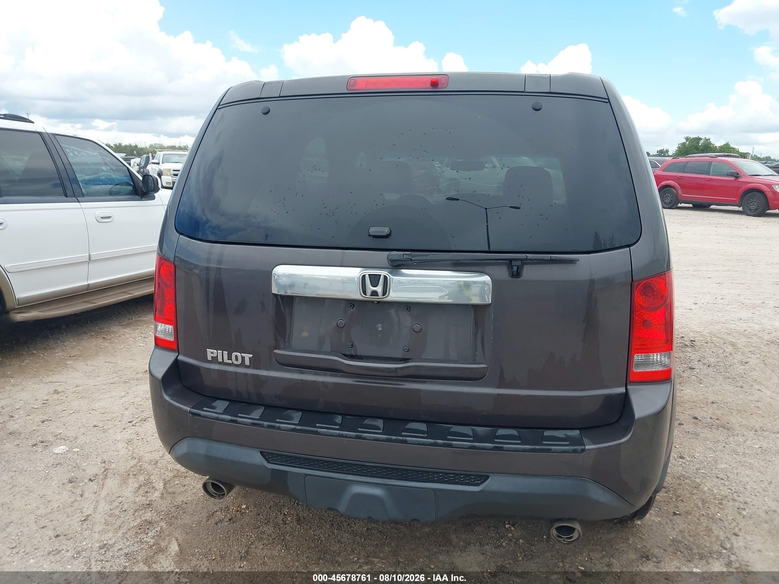 2013 Honda Pilot Ex-l Gray vin: 5FNYF3H57DB031997