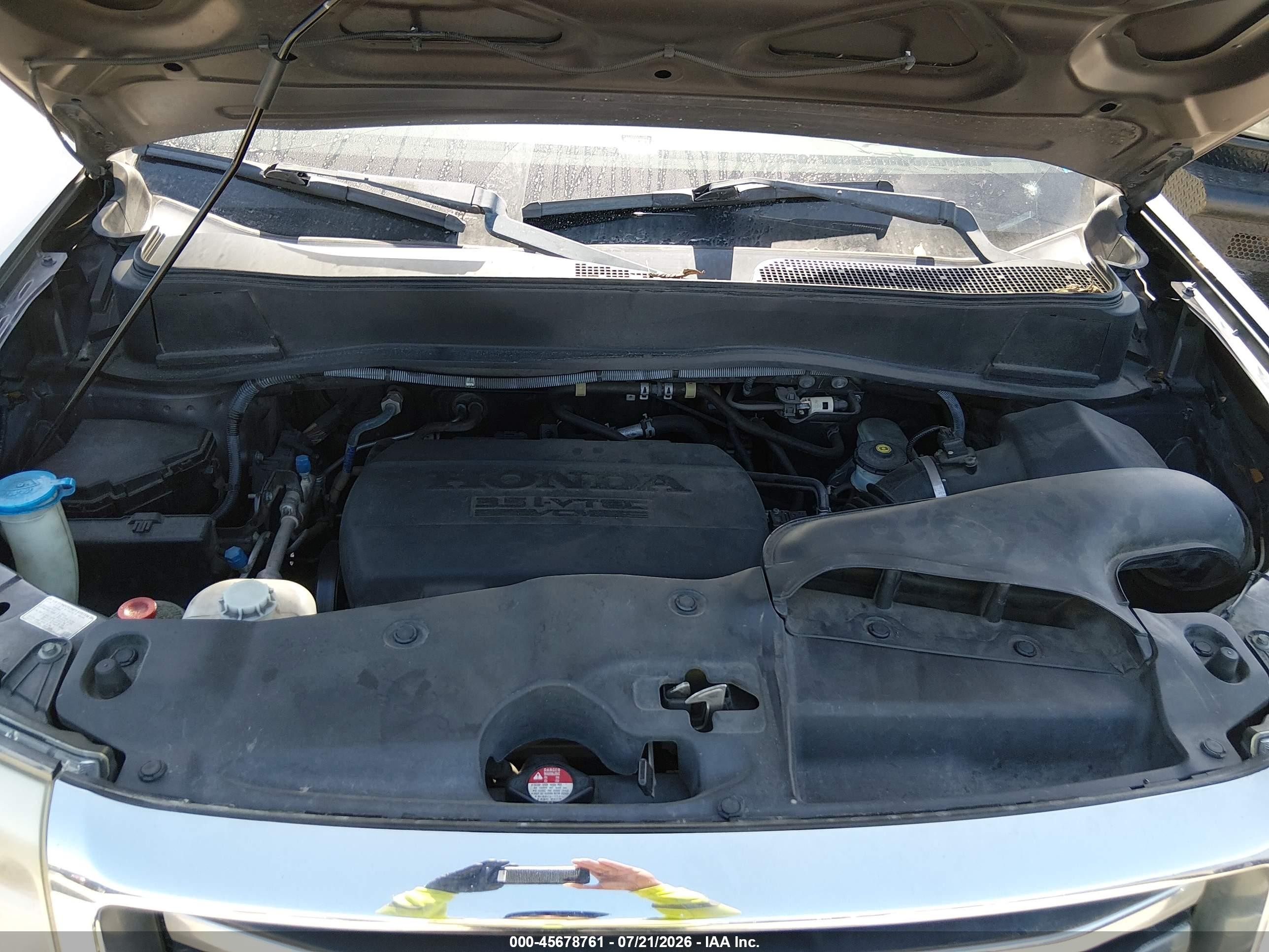 2013 Honda Pilot Ex-l Gray vin: 5FNYF3H57DB031997
