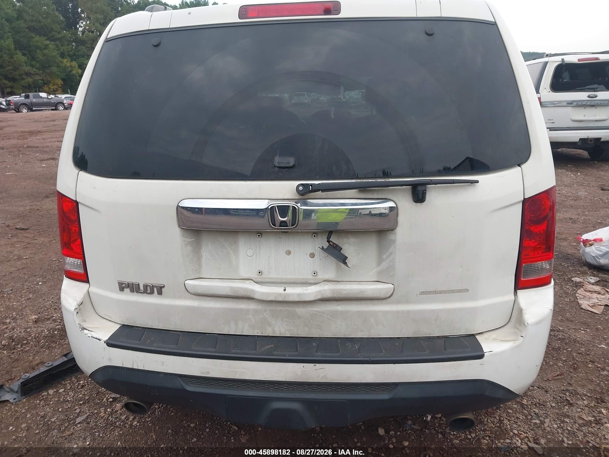 2013 Honda Pilot Ex-l Белый vin: 5FNYF3H57DB044331