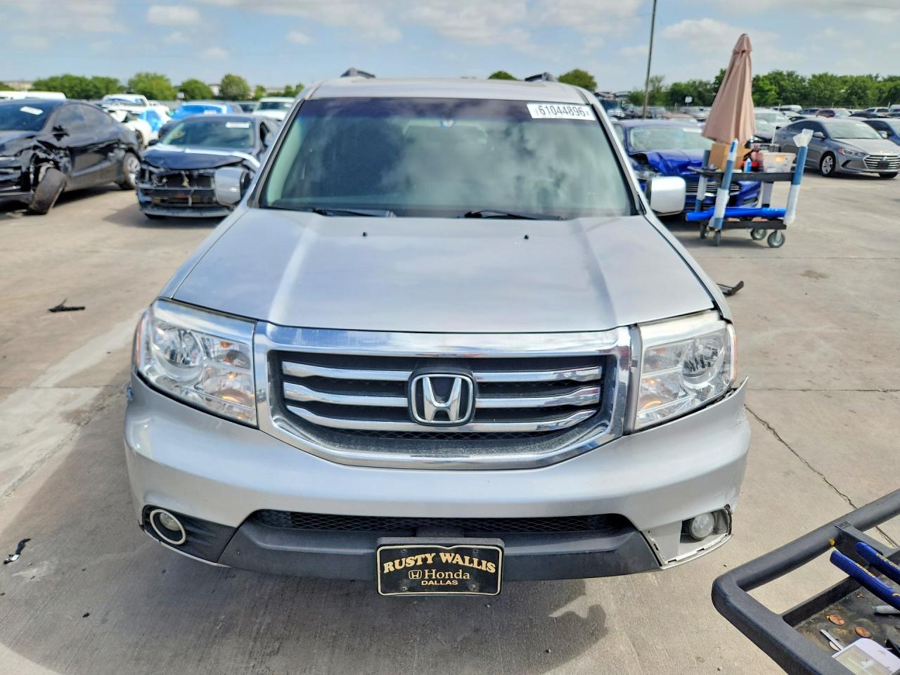 2014 Honda Pilot Gray vin: 5FNYF3H57EB027157