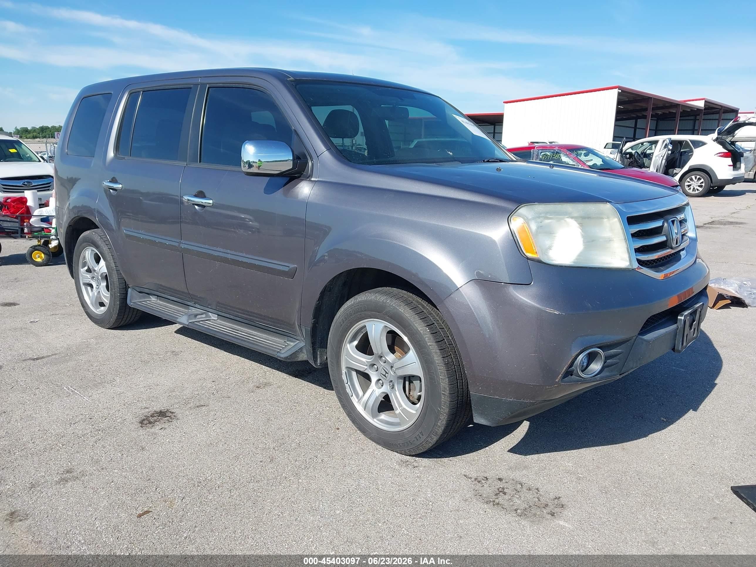 2015 Honda Pilot Ex-l Серый vin: 5FNYF3H57FB018315