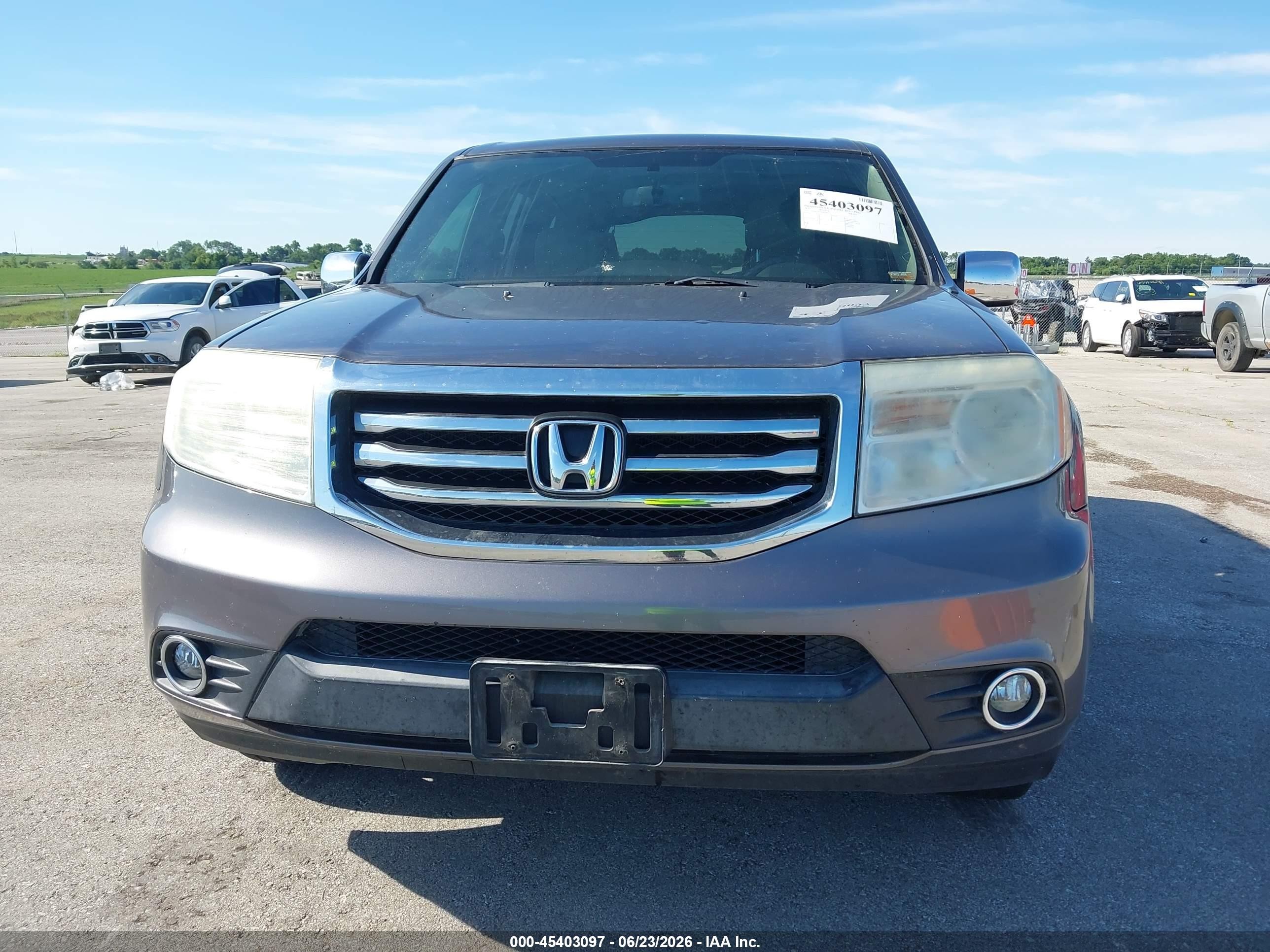 2015 Honda Pilot Ex-l Серый vin: 5FNYF3H57FB018315