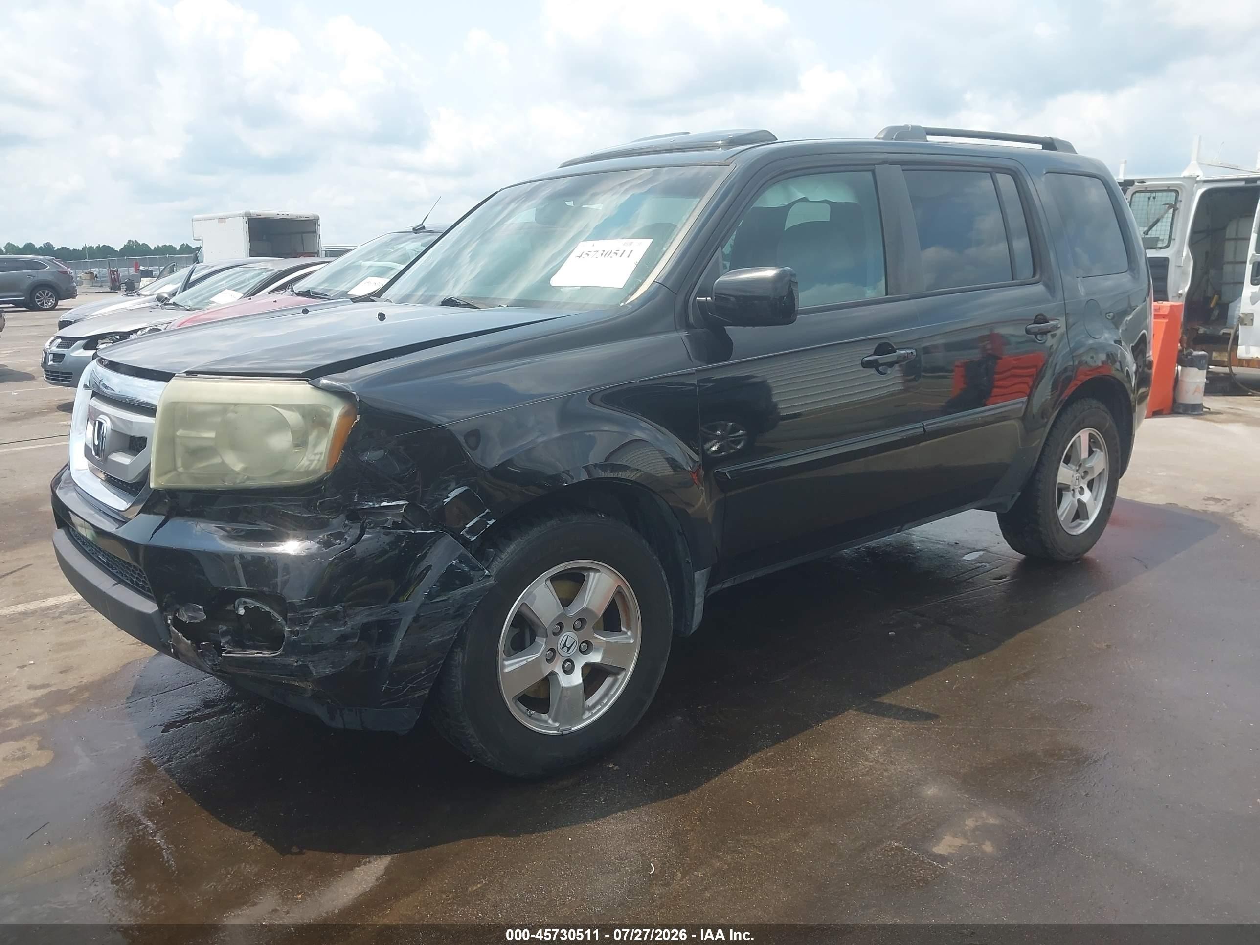 2011 Honda Pilot Ex-l Black vin: 5FNYF3H58BB034842