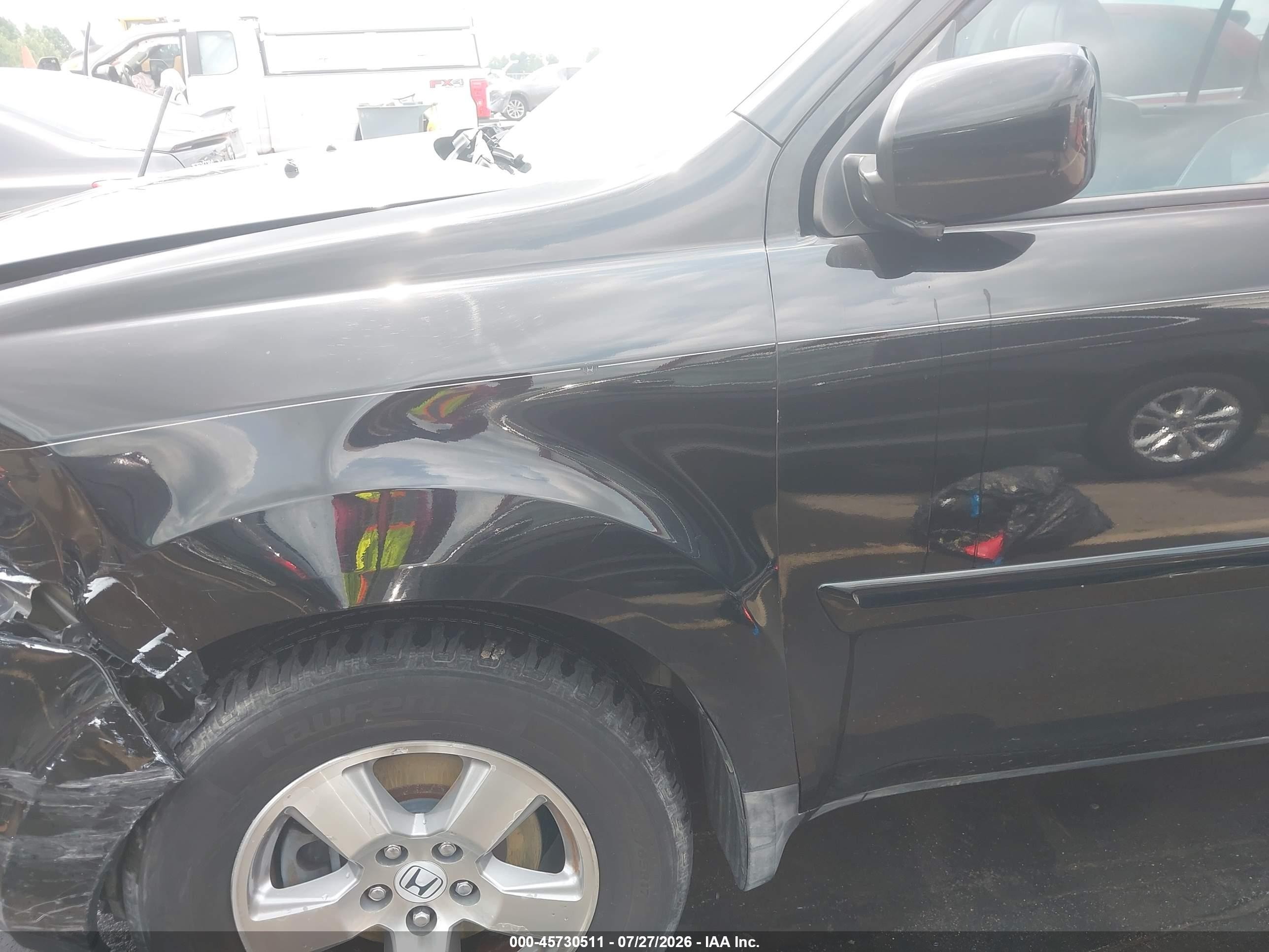 2011 Honda Pilot Ex-l Black vin: 5FNYF3H58BB034842