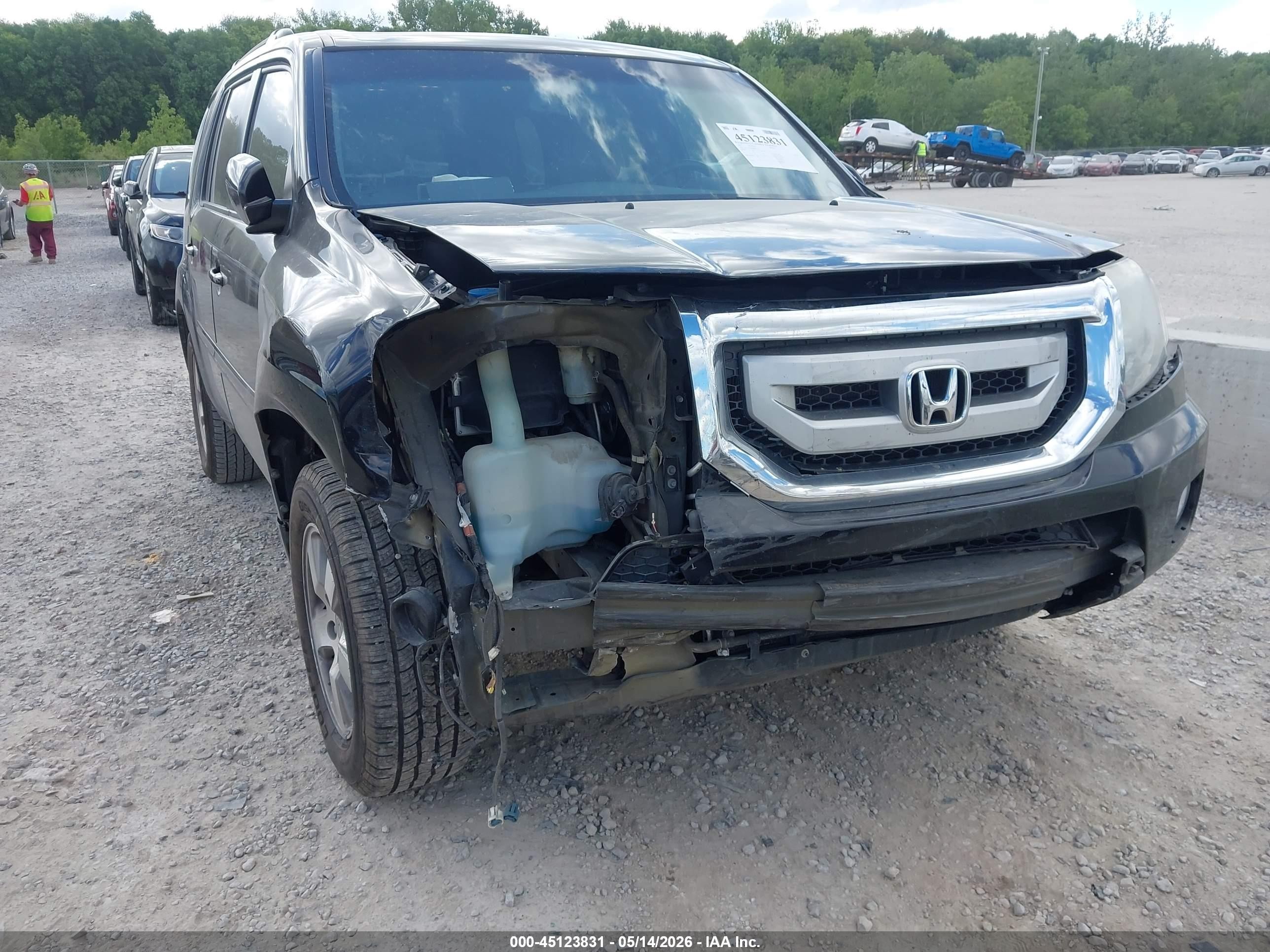 2011 Honda Pilot Ex-l Black vin: 5FNYF3H58BB058378