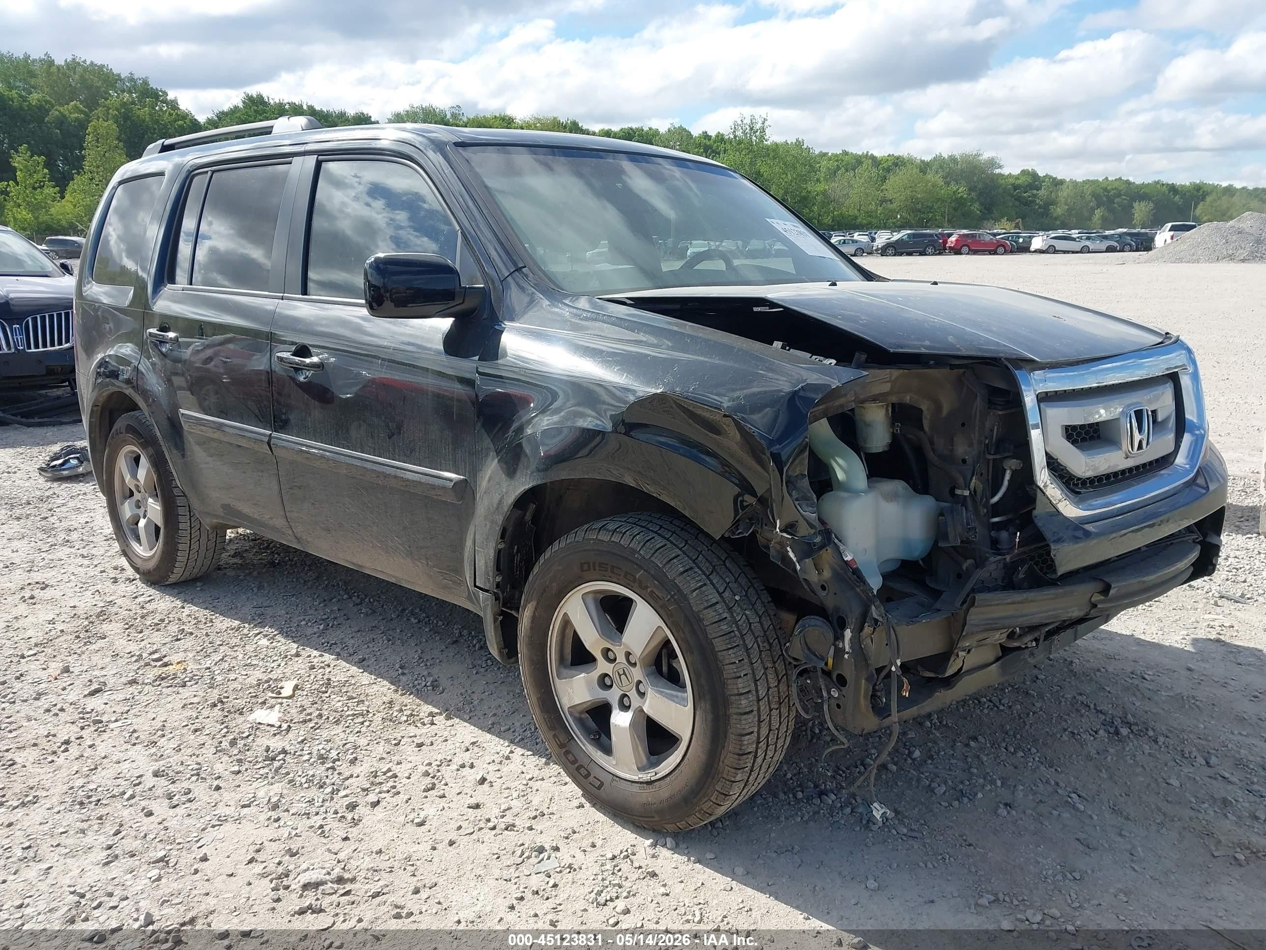 2011 Honda Pilot Ex-l Black vin: 5FNYF3H58BB058378