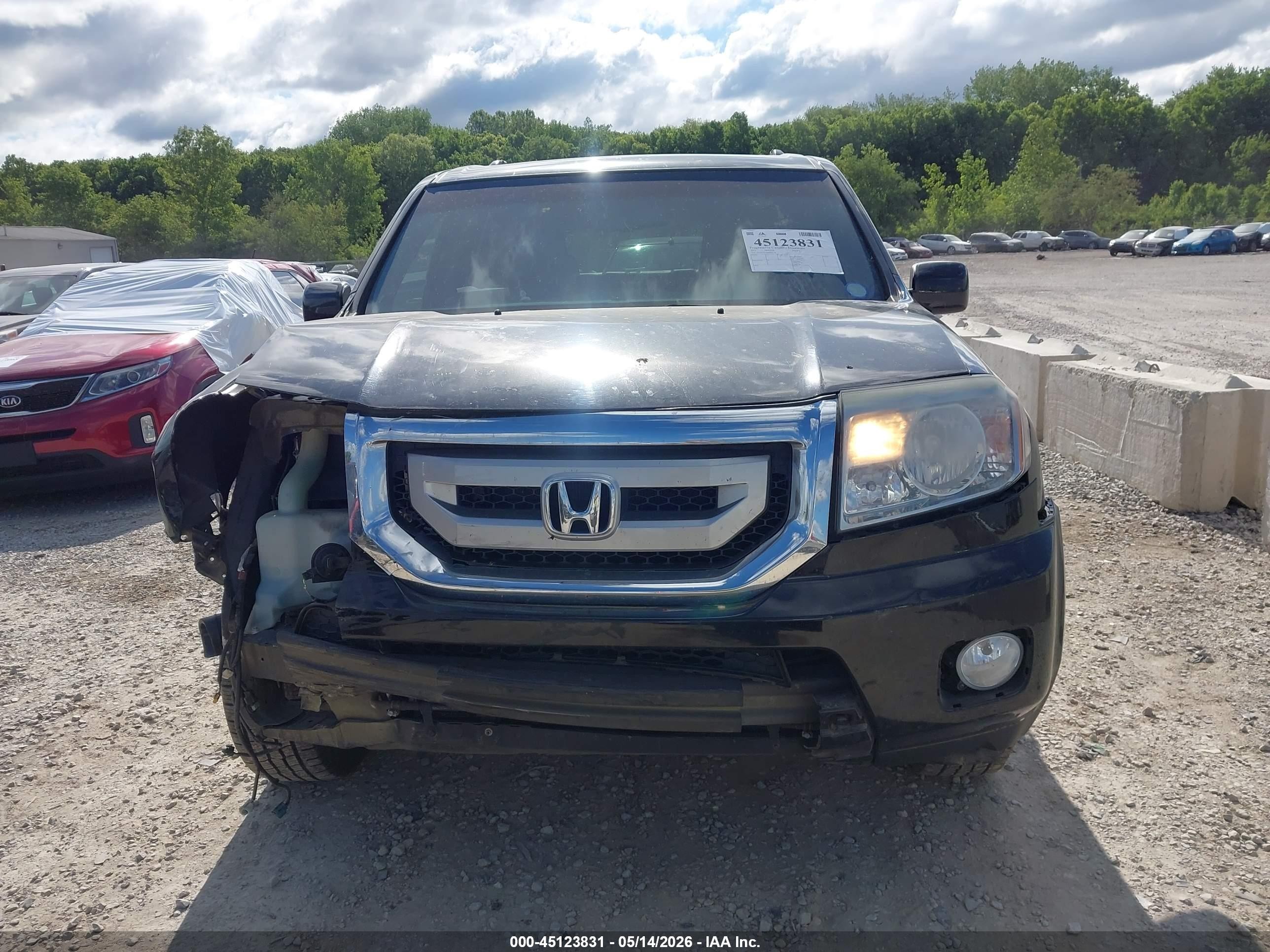 2011 Honda Pilot Ex-l Black vin: 5FNYF3H58BB058378