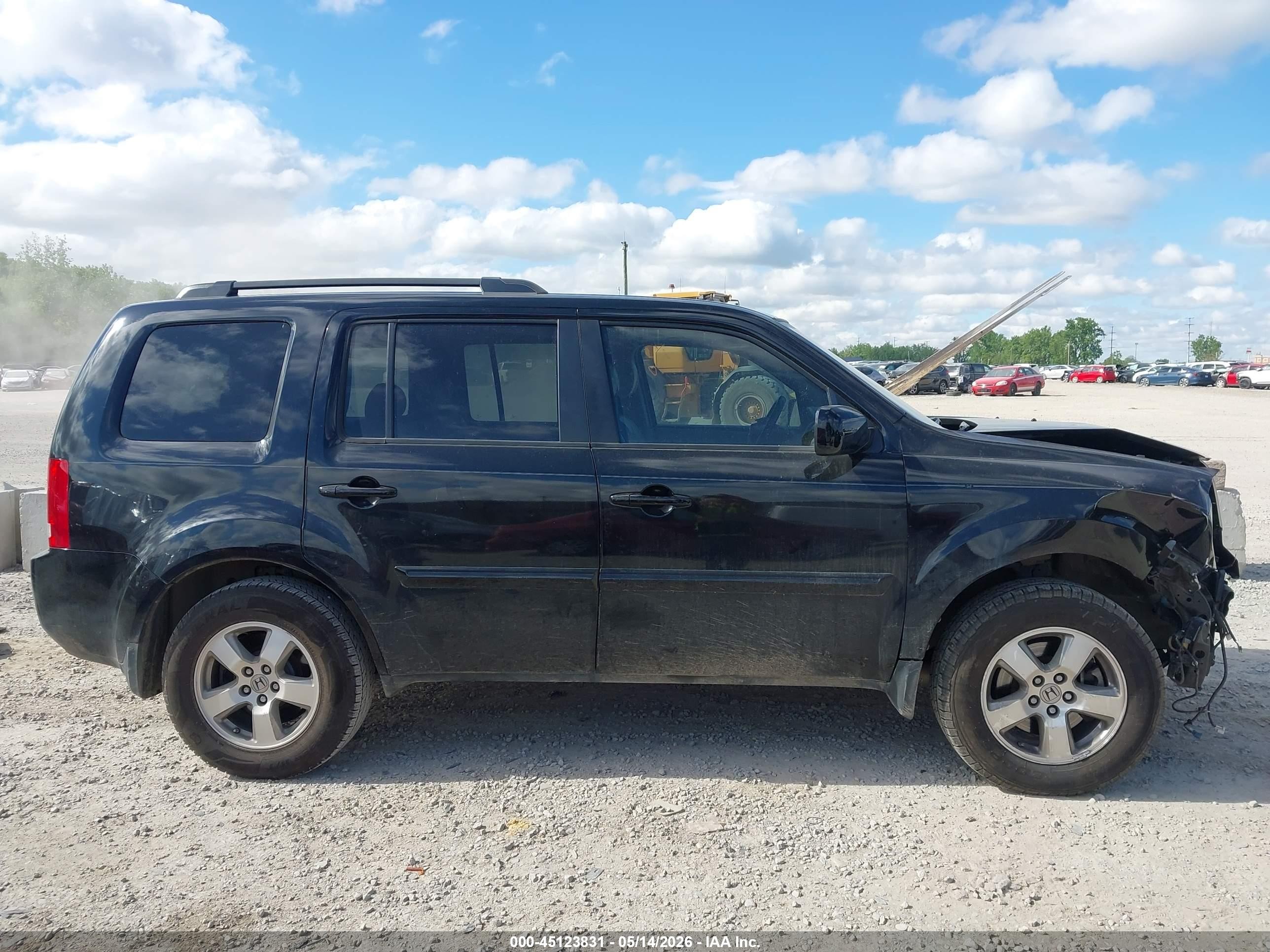 2011 Honda Pilot Ex-l Black vin: 5FNYF3H58BB058378