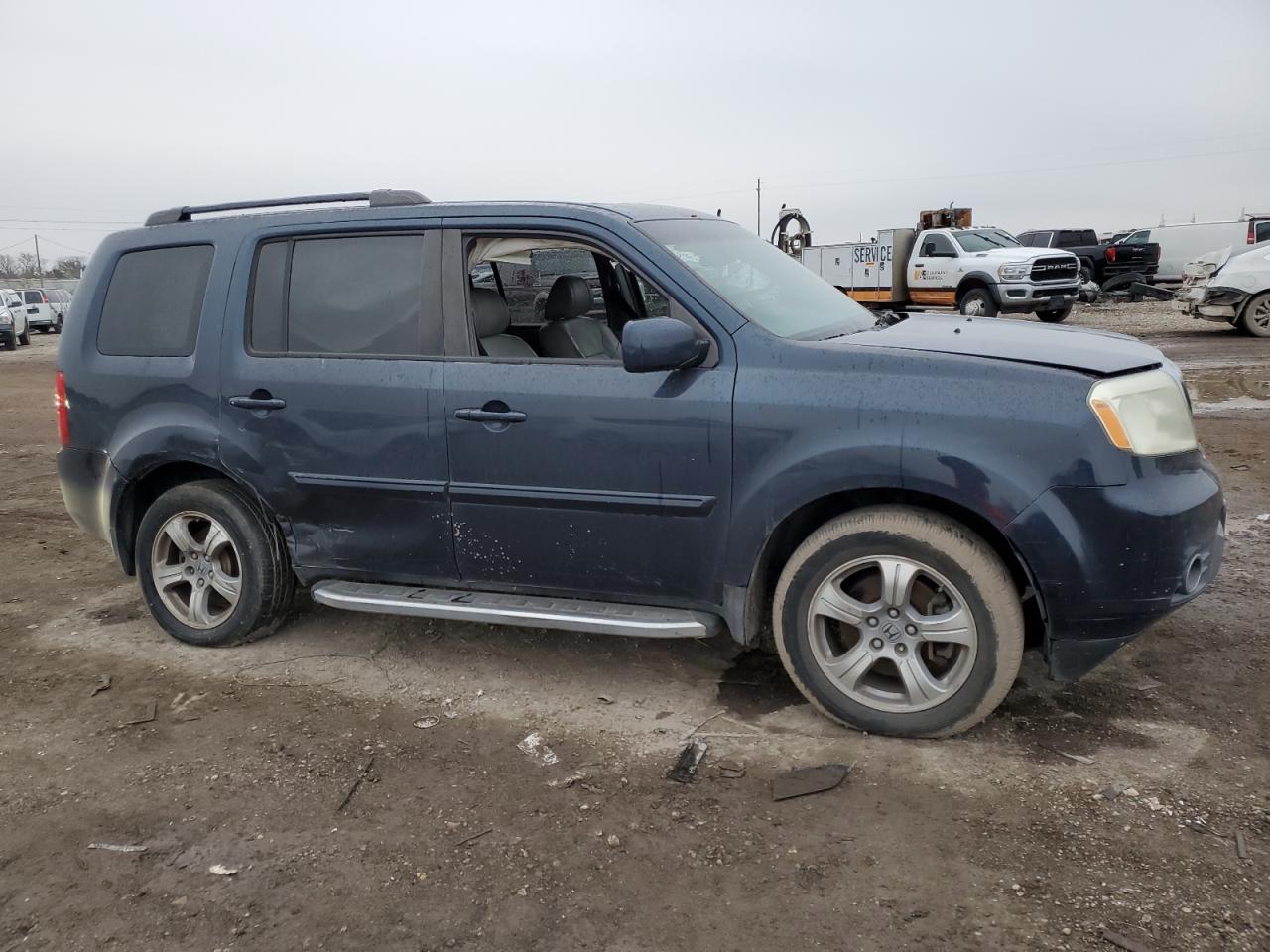 2012 Honda Pilot Exl Blue vin: 5FNYF3H58CB005651