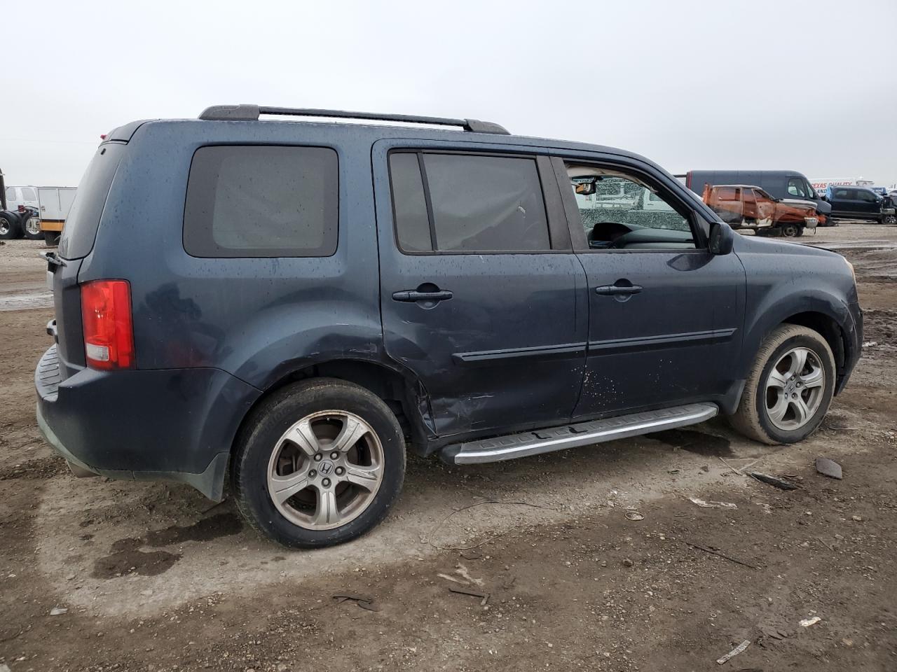 2012 Honda Pilot Exl Blue vin: 5FNYF3H58CB005651