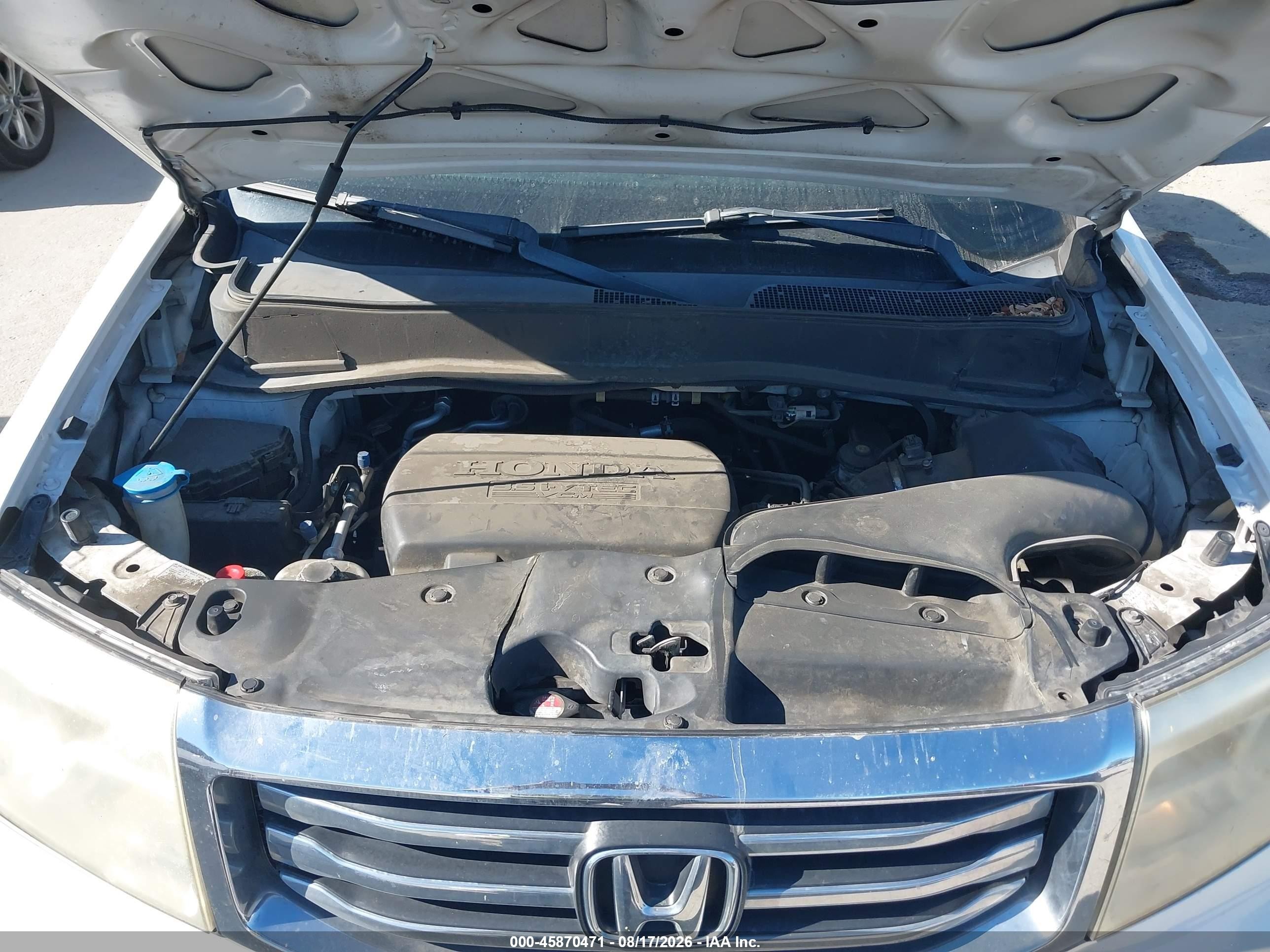 2013 Honda Pilot Ex-l Белый vin: 5FNYF3H58DB015050