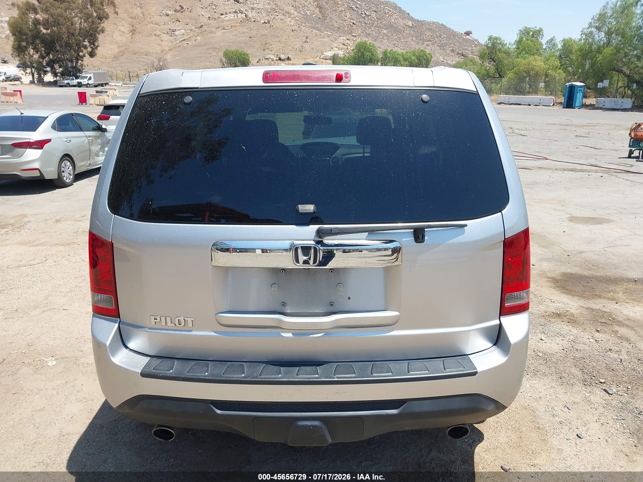 2013 Honda Pilot Ex-l Silver vin: 5FNYF3H58DB018496