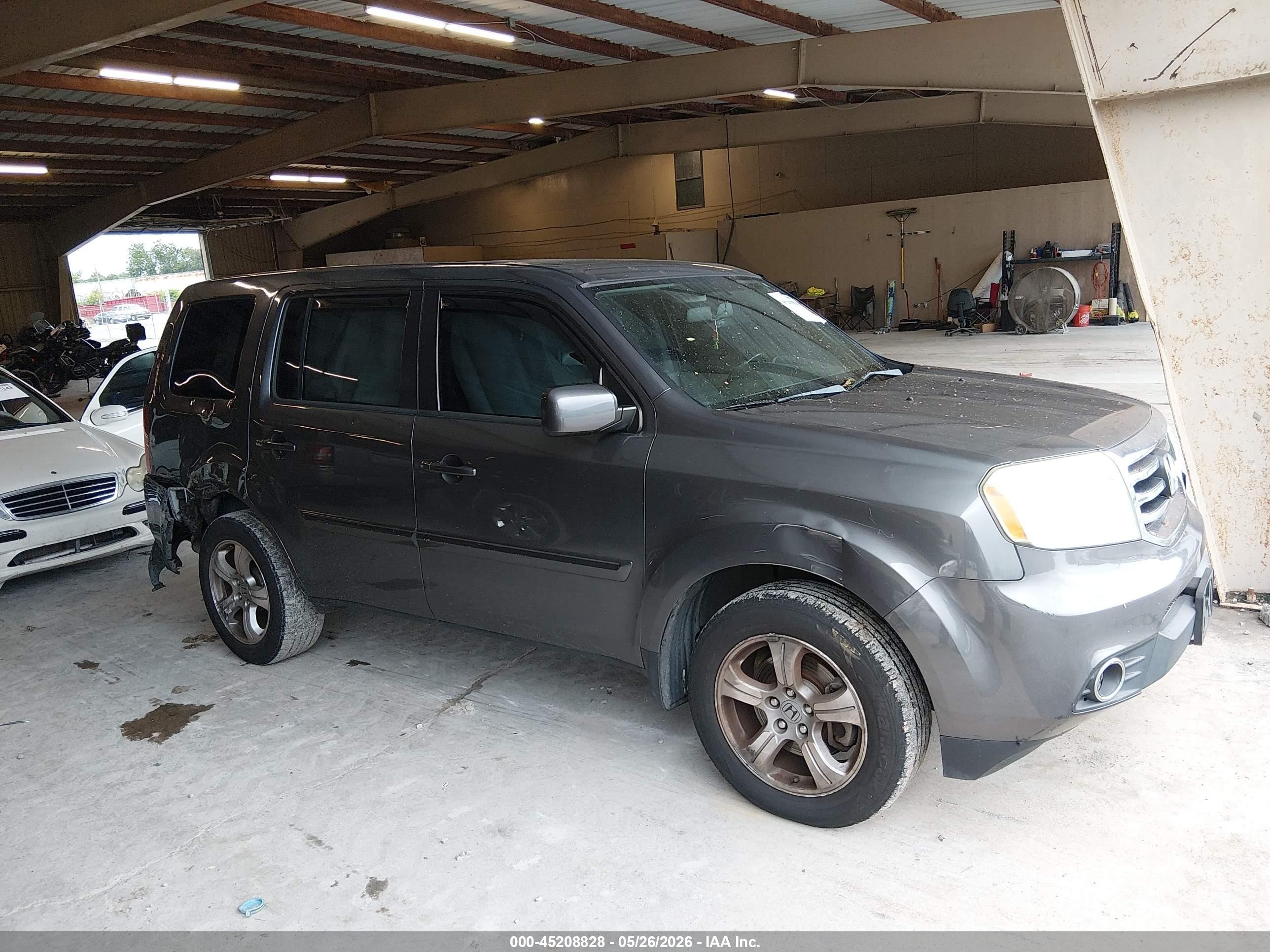 2015 Honda Pilot Ex-l Gray vin: 5FNYF3H58FB021434
