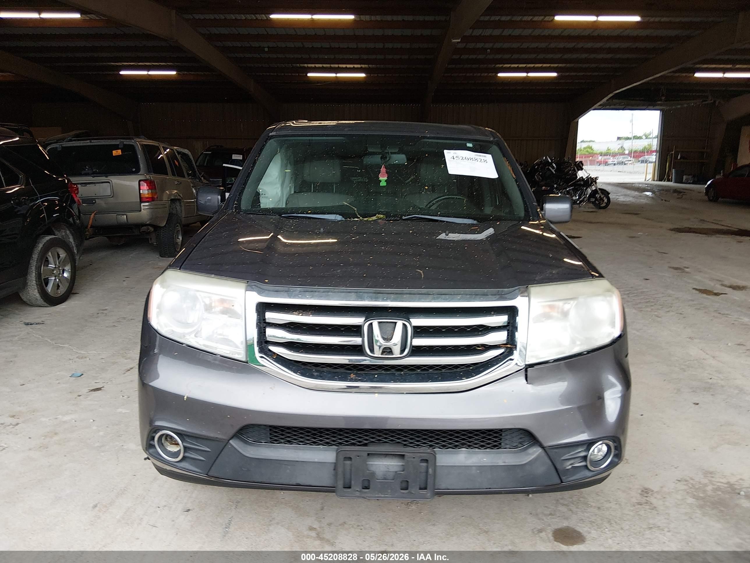 2015 Honda Pilot Ex-l Gray vin: 5FNYF3H58FB021434