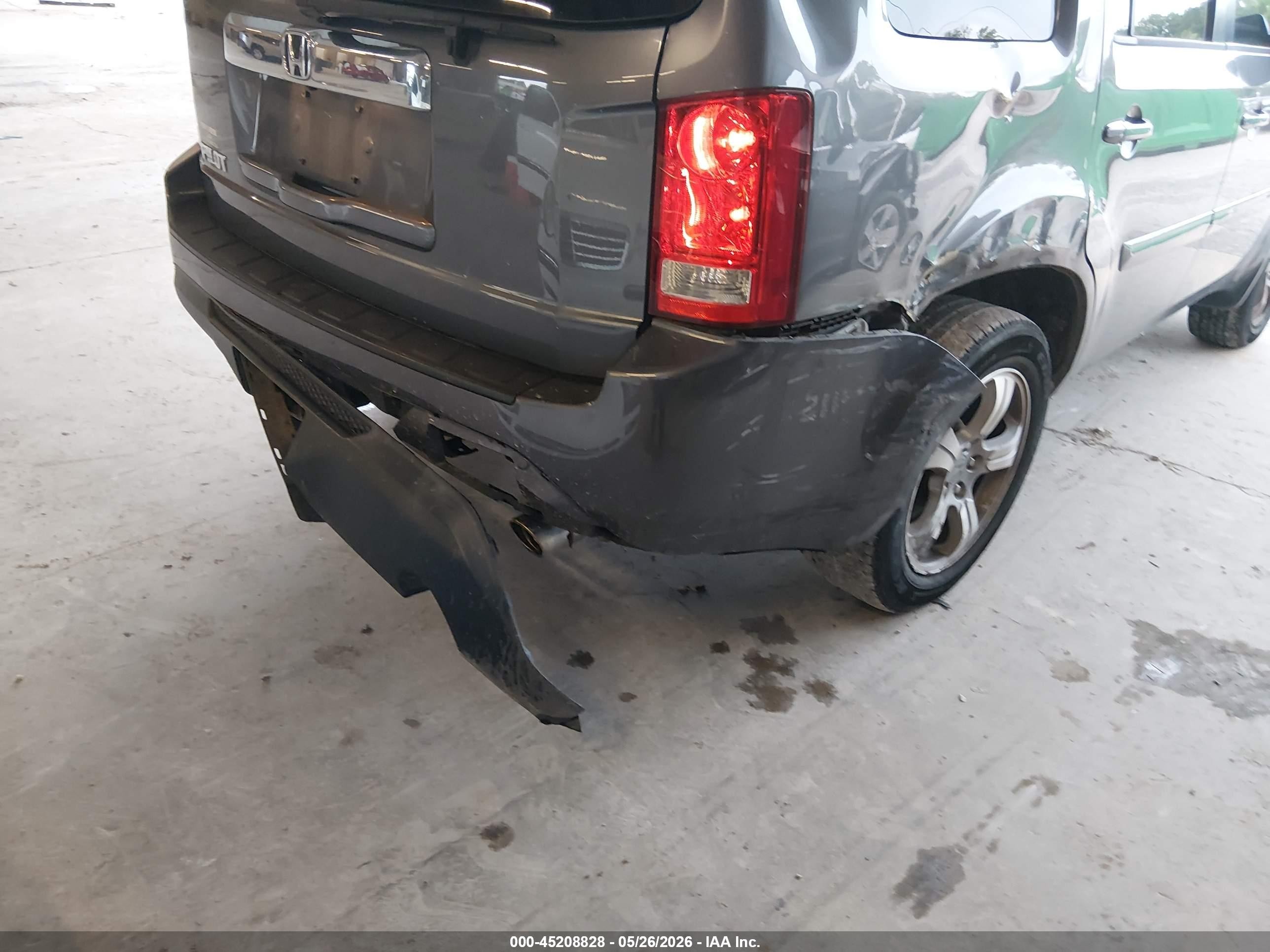 2015 Honda Pilot Ex-l Gray vin: 5FNYF3H58FB021434