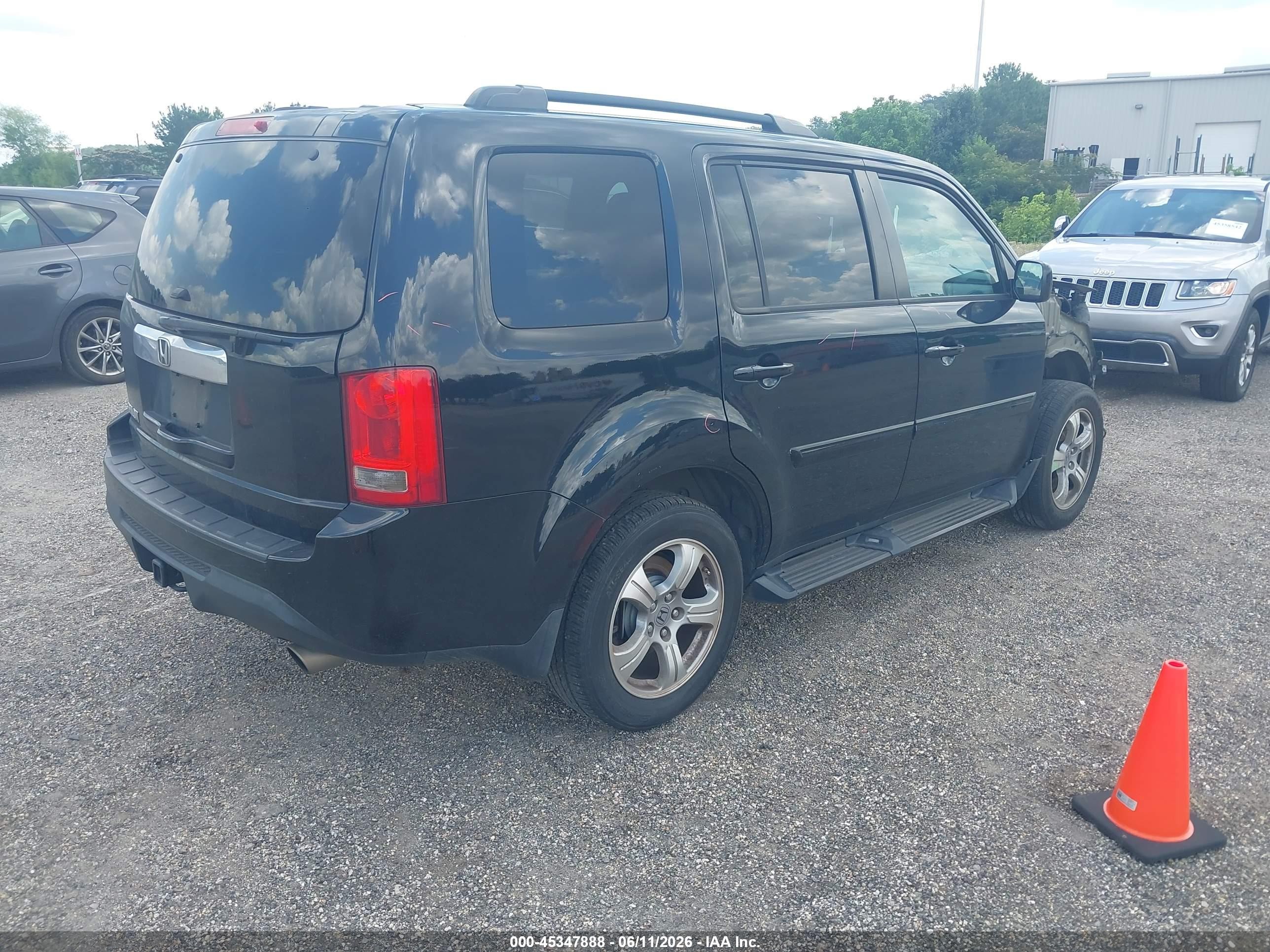 2015 Honda Pilot Ex-l Black vin: 5FNYF3H58FB023989
