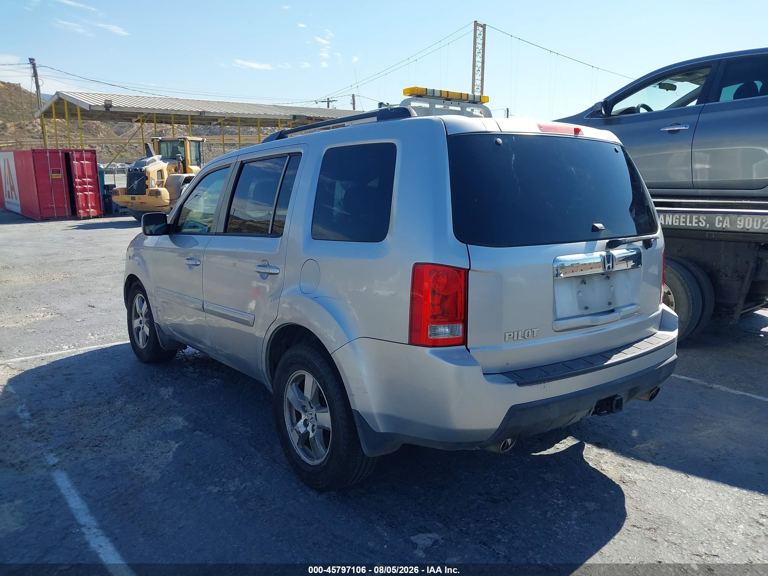 2011 Honda Pilot Ex-l Silver vin: 5FNYF3H59BB006502