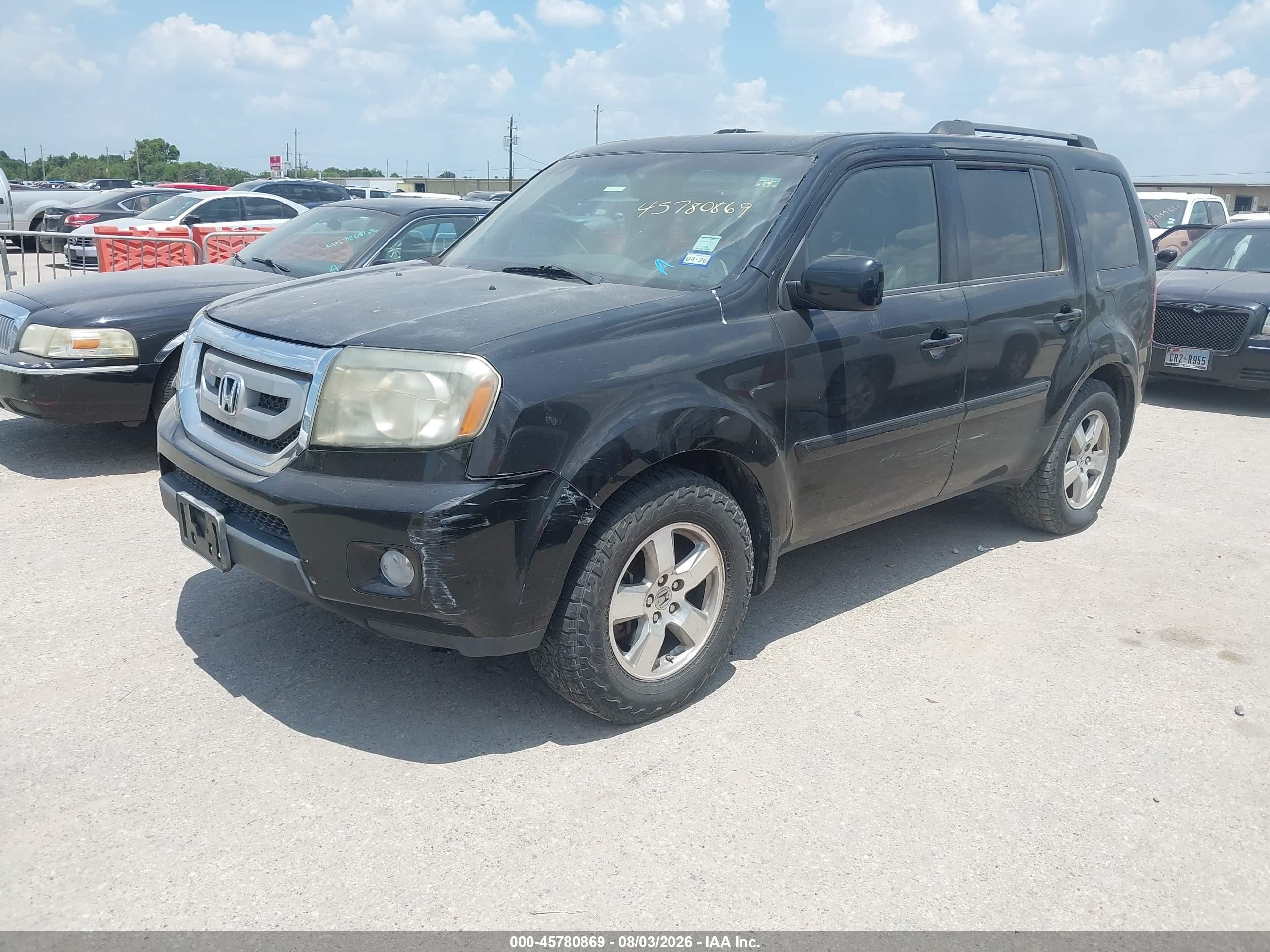 2011 Honda Pilot Ex-l Black vin: 5FNYF3H59BB039936