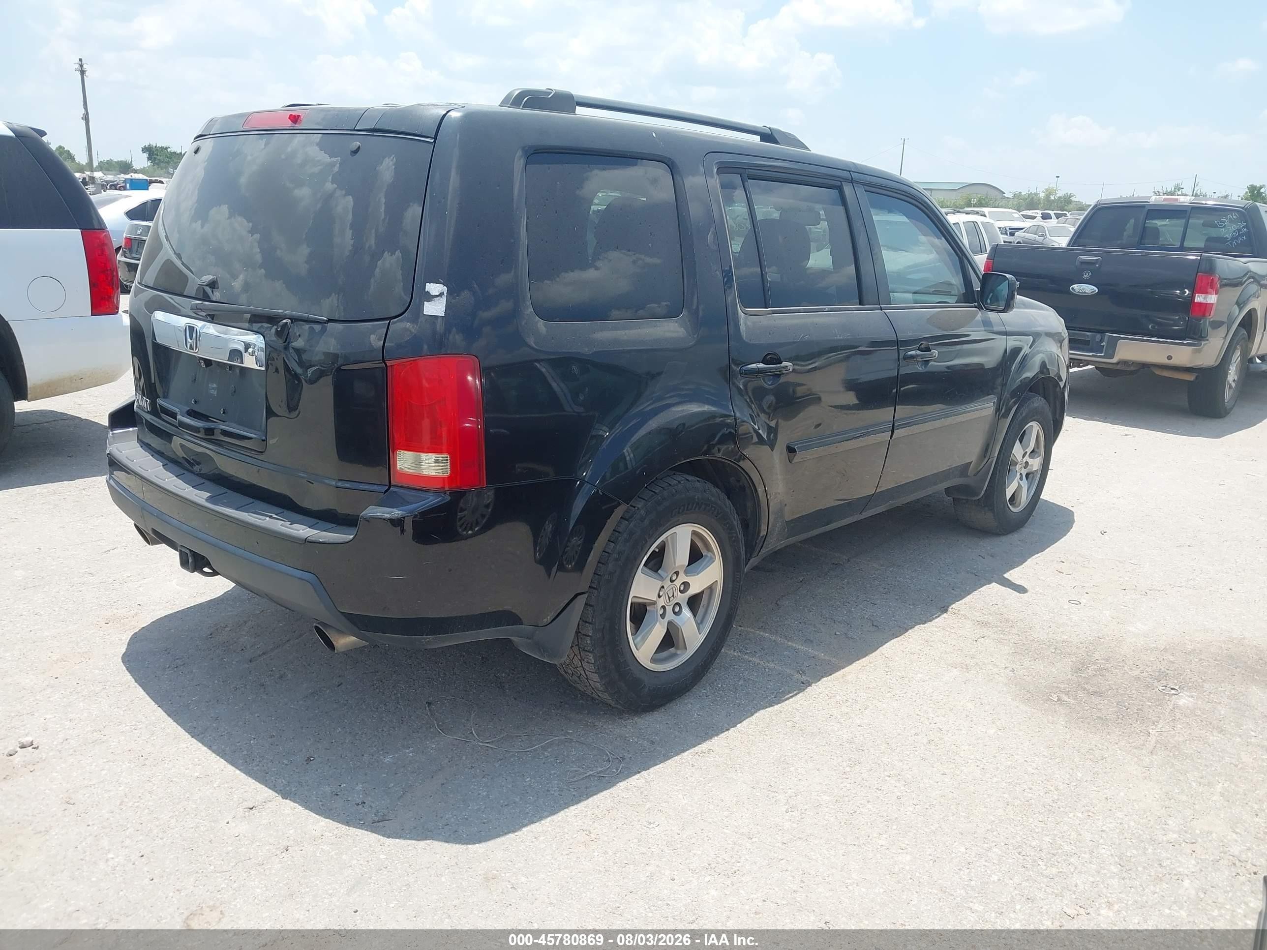 2011 Honda Pilot Ex-l Black vin: 5FNYF3H59BB039936