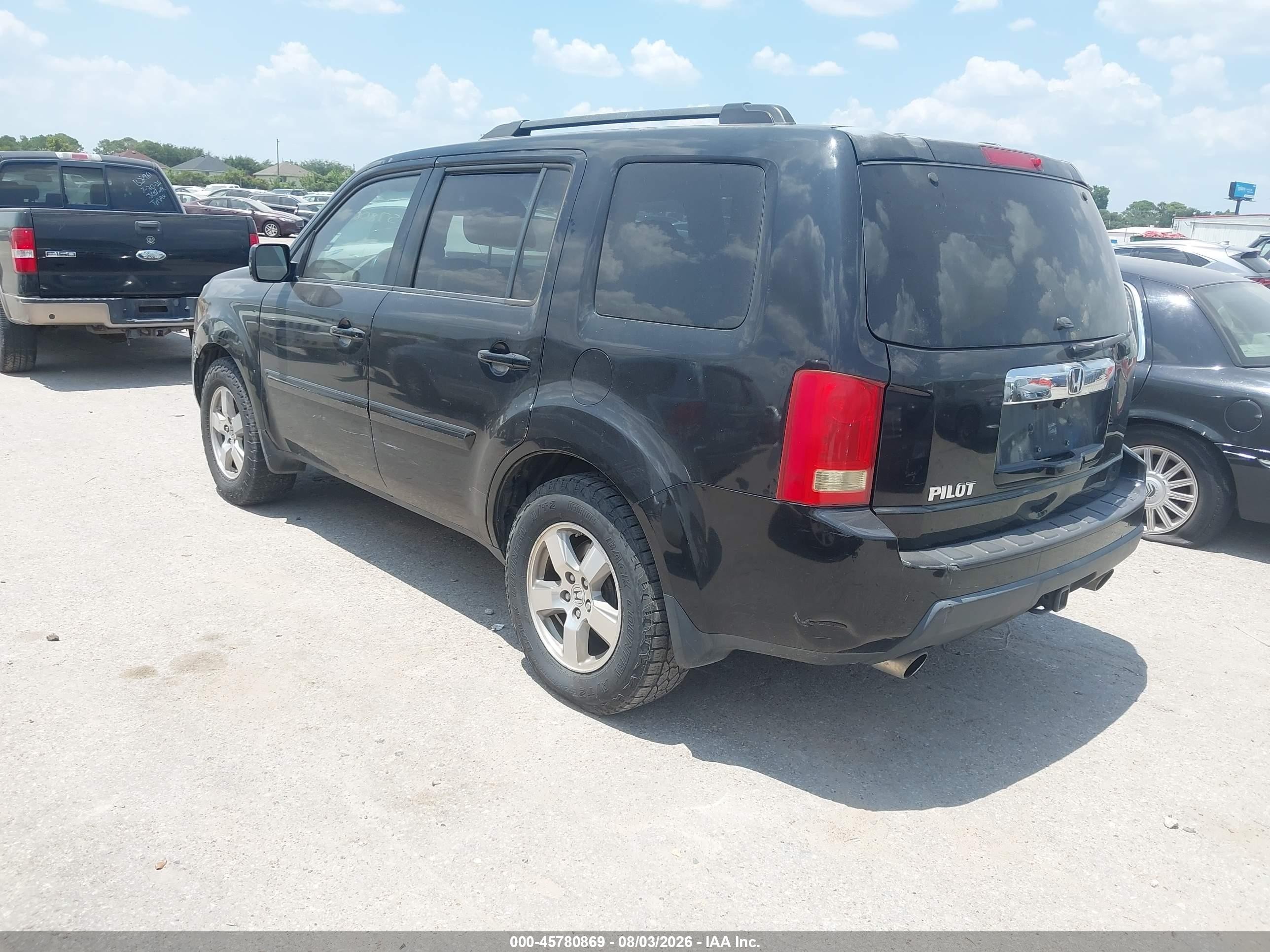 2011 Honda Pilot Ex-l Black vin: 5FNYF3H59BB039936