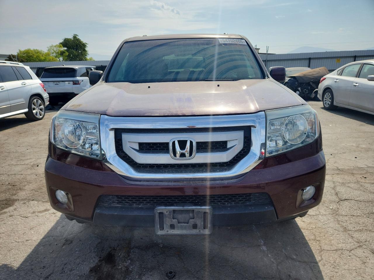 2011 Honda Pilot Exl Burgundy vin: 5FNYF3H59BB040813