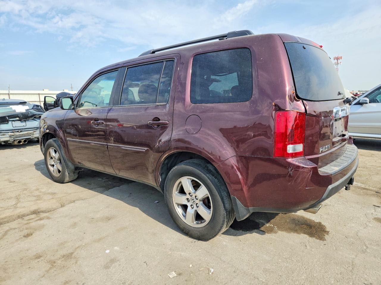 2011 Honda Pilot Exl Burgundy vin: 5FNYF3H59BB040813