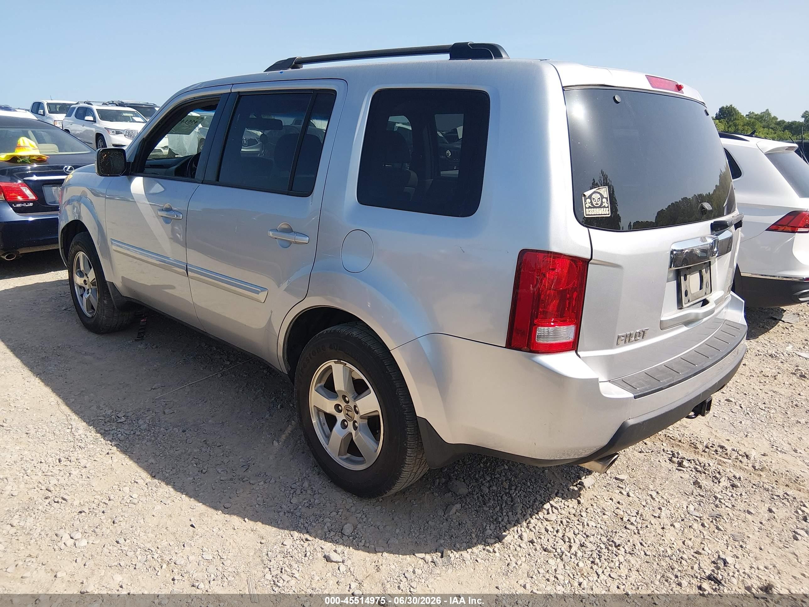 2011 Honda Pilot Ex-l Gray vin: 5FNYF3H59BB048524