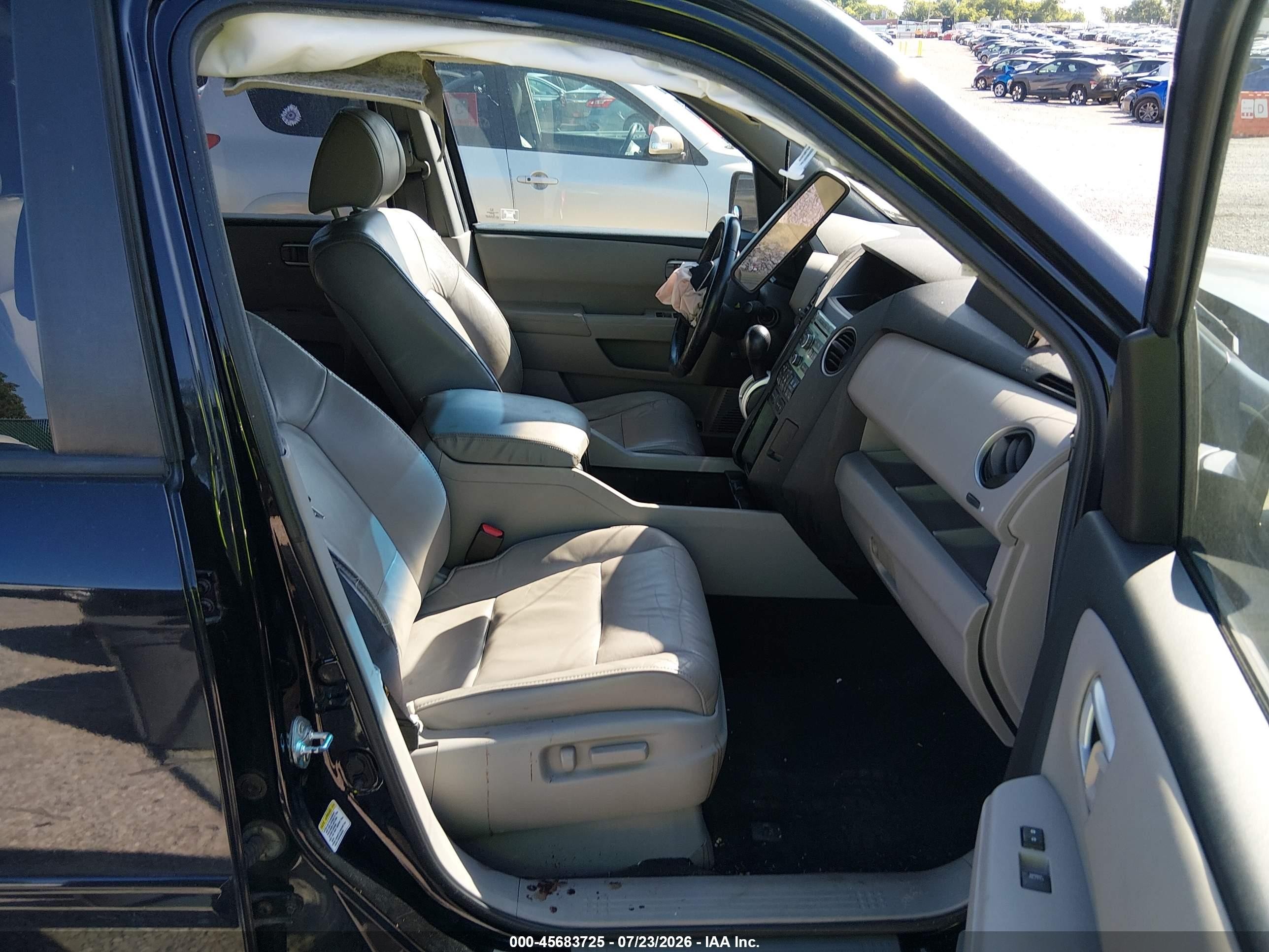 2011 Honda Pilot Ex-l Black vin: 5FNYF3H59BB048586