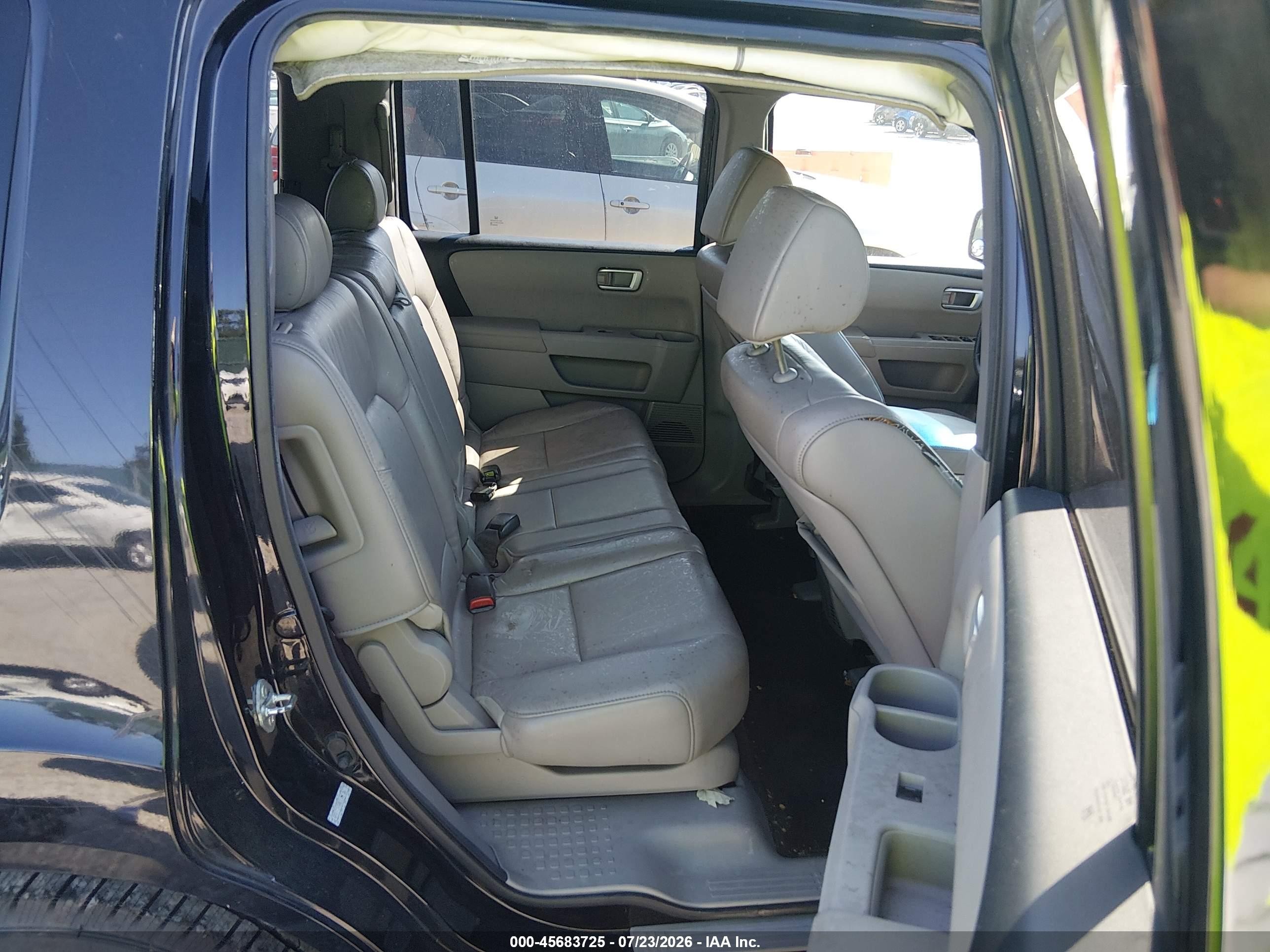 2011 Honda Pilot Ex-l Black vin: 5FNYF3H59BB048586