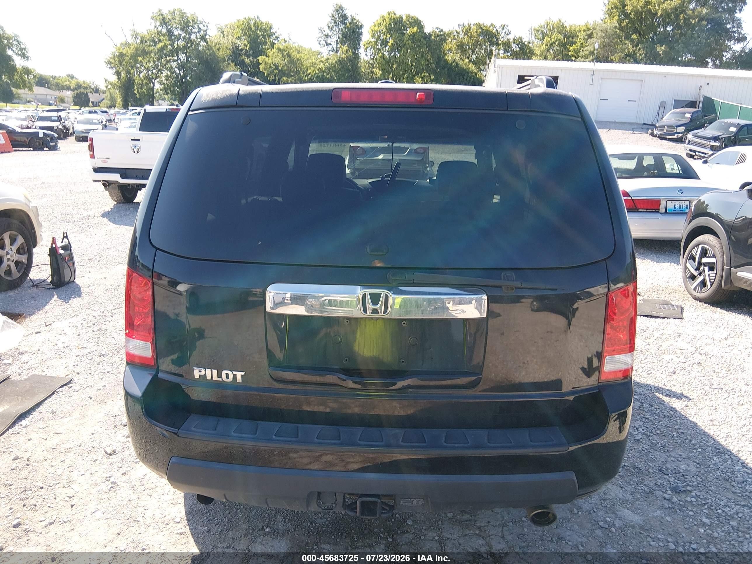 2011 Honda Pilot Ex-l Black vin: 5FNYF3H59BB048586