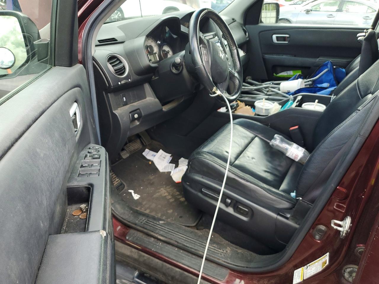 2012 Honda Pilot Exl Burgundy vin: 5FNYF3H59CB018358