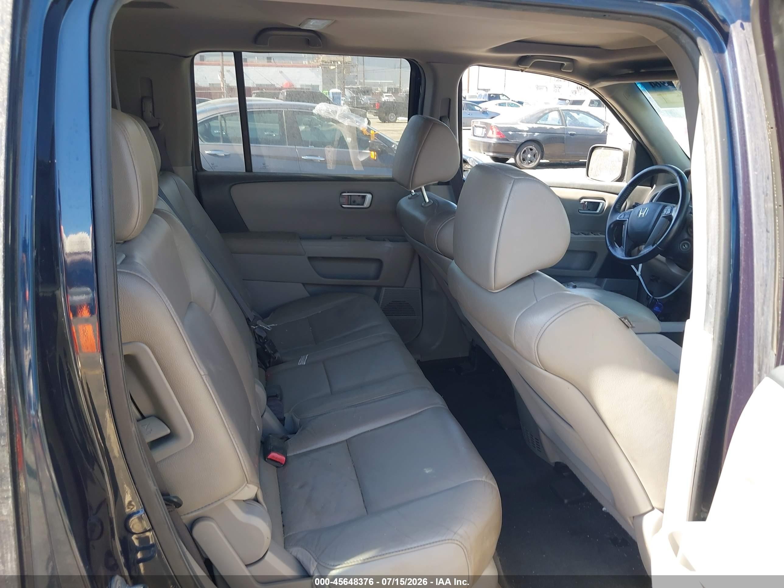 2012 Honda Pilot Ex-l Navy vin: 5FNYF3H59CB019090
