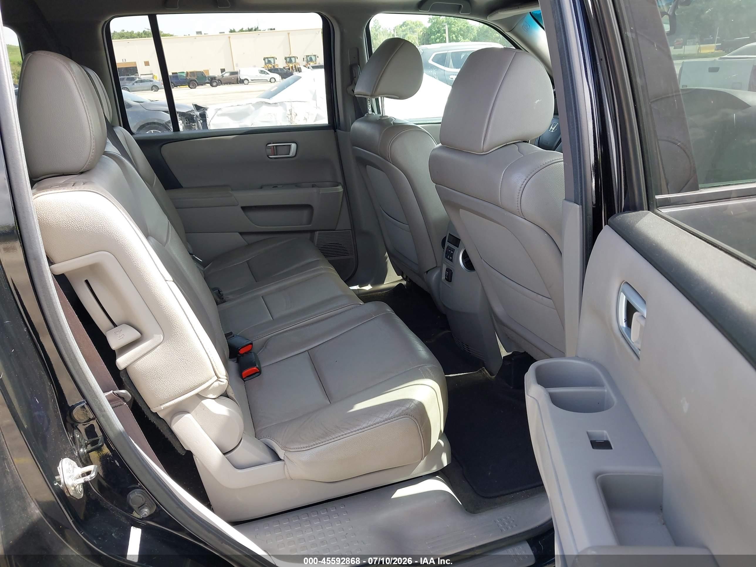 2013 Honda Pilot Ex-l Black vin: 5FNYF3H59DB008009