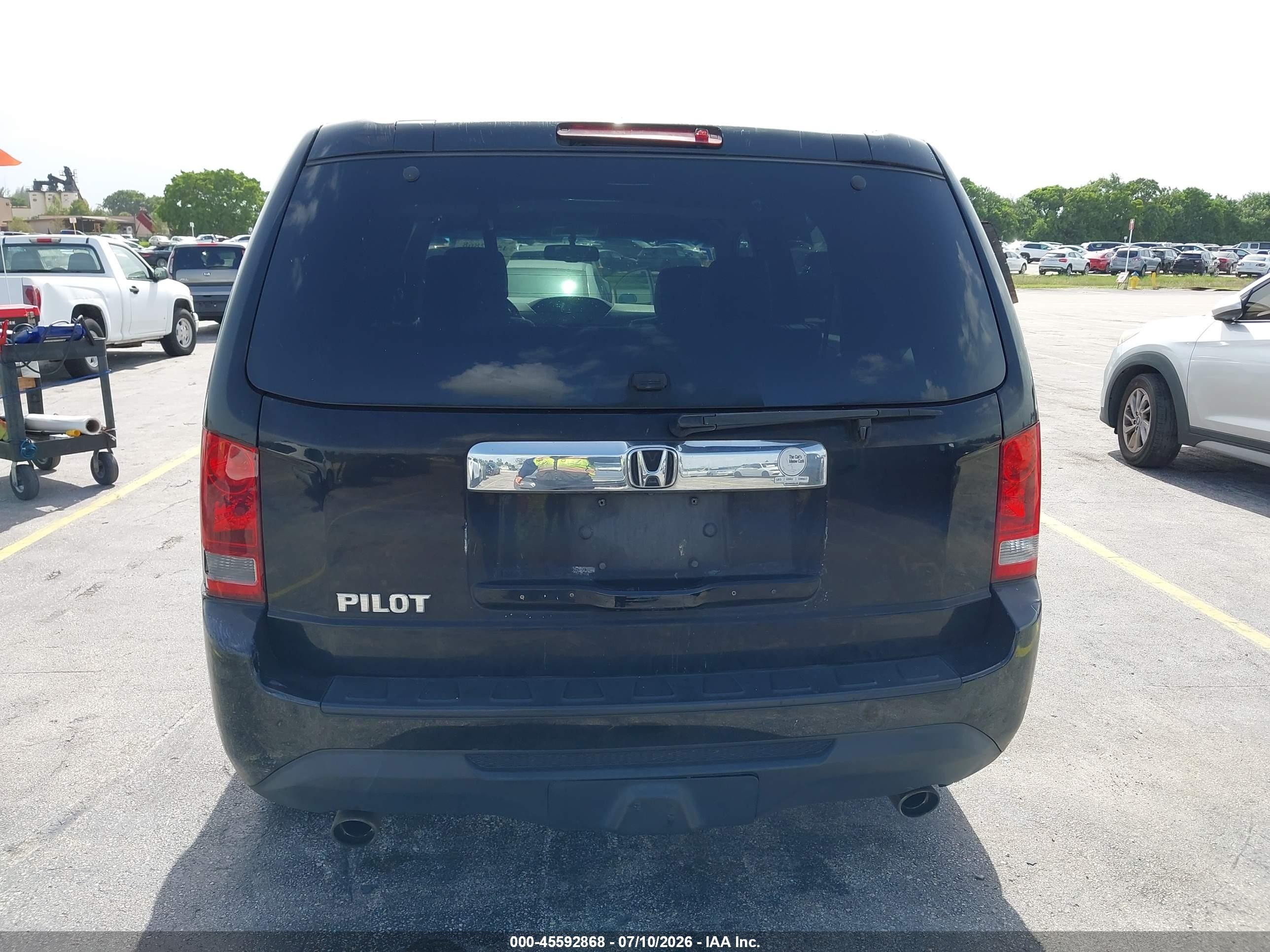 2013 Honda Pilot Ex-l Black vin: 5FNYF3H59DB008009