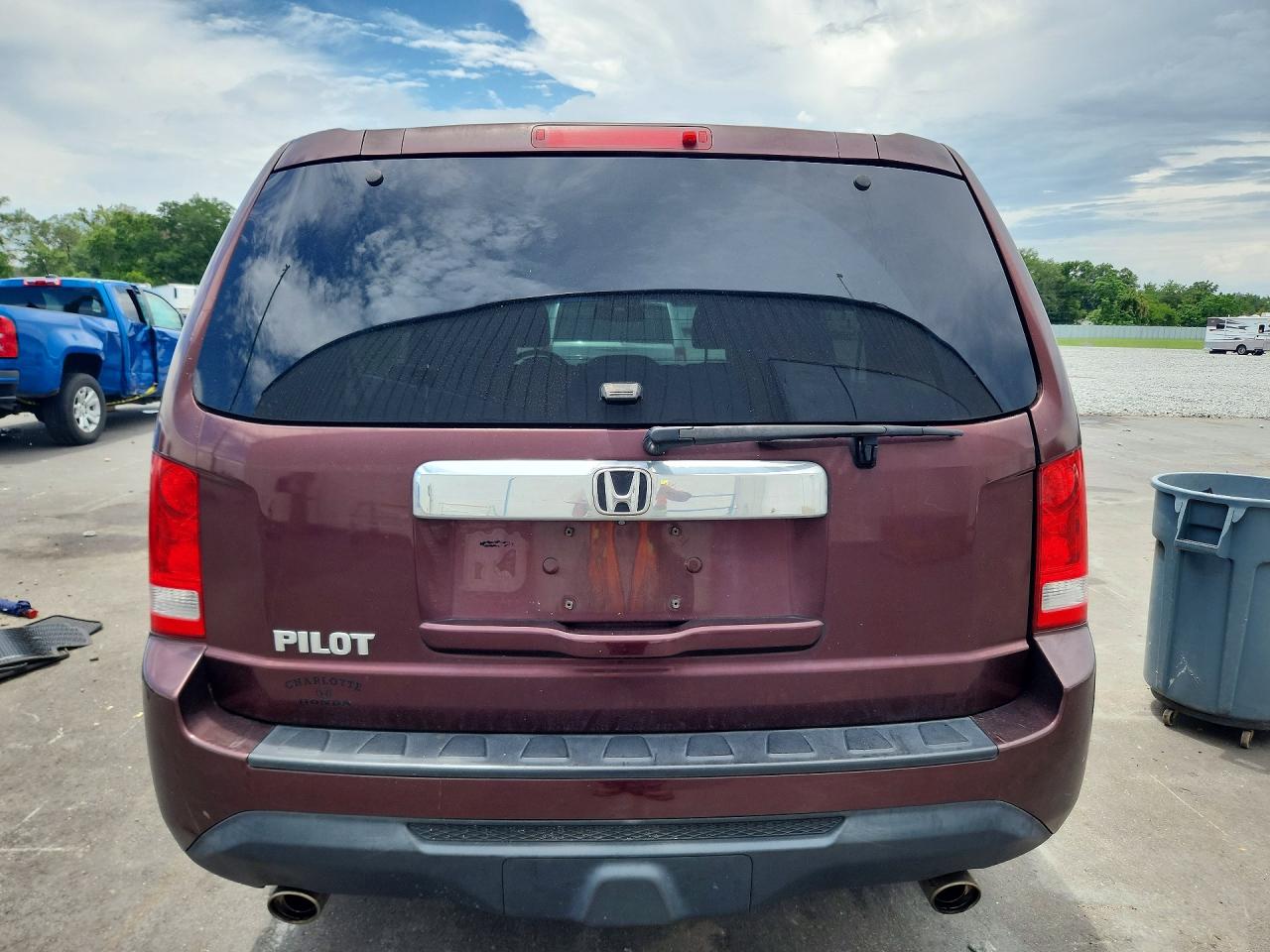 2013 Honda Pilot Exl Burgundy vin: 5FNYF3H59DB022847
