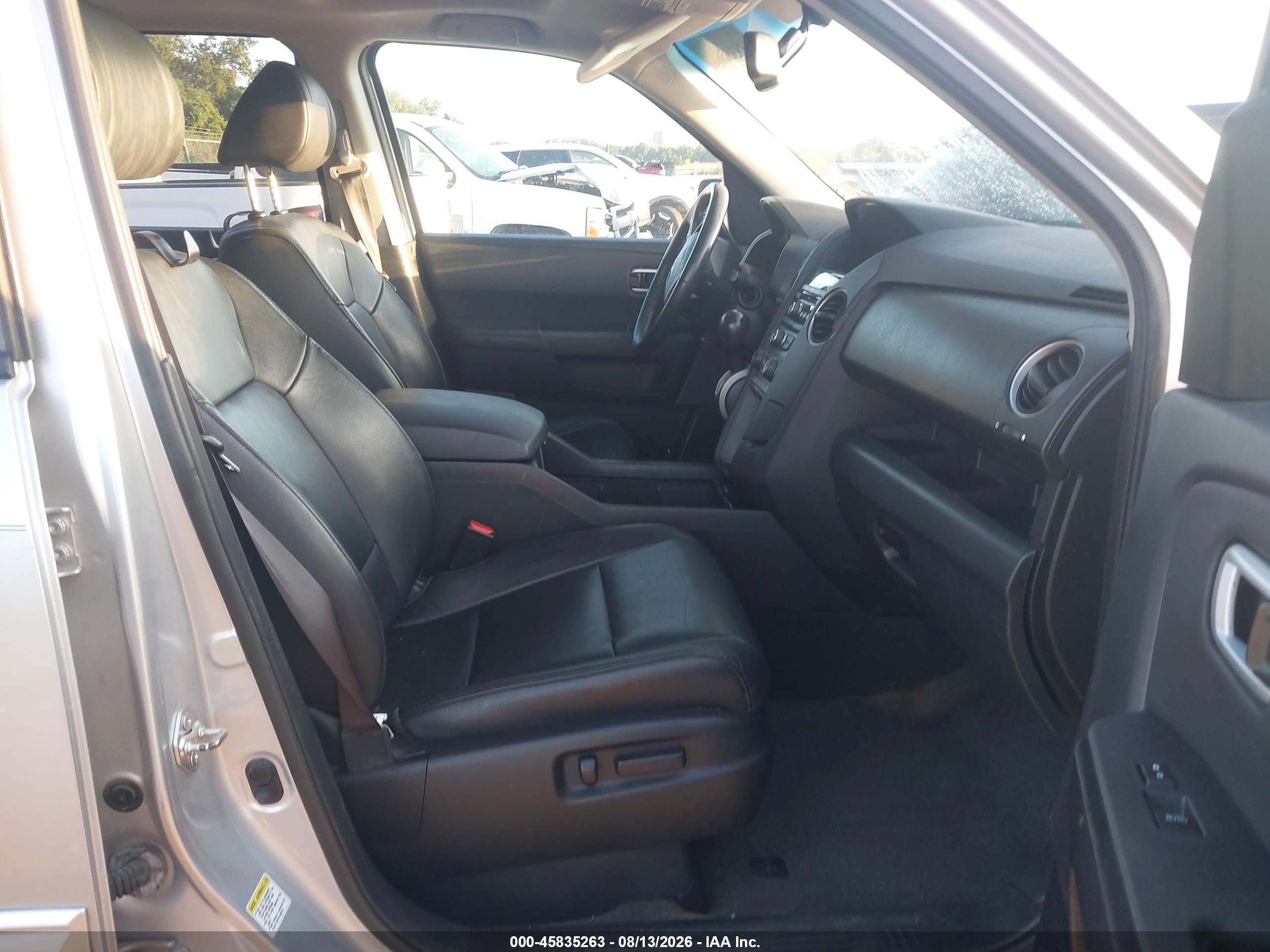 2013 Honda Pilot Ex-l Silver vin: 5FNYF3H59DB038952